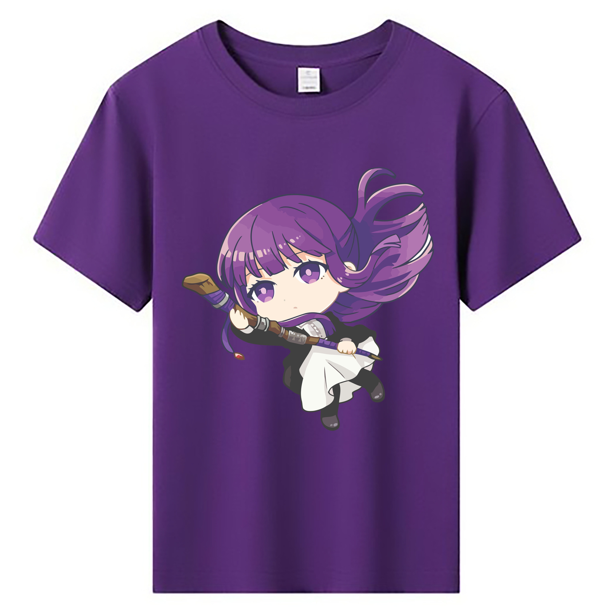 （画像用） 葬送のフリーレン Frieren 綿100％キッズTシャツ（フロントプリント）