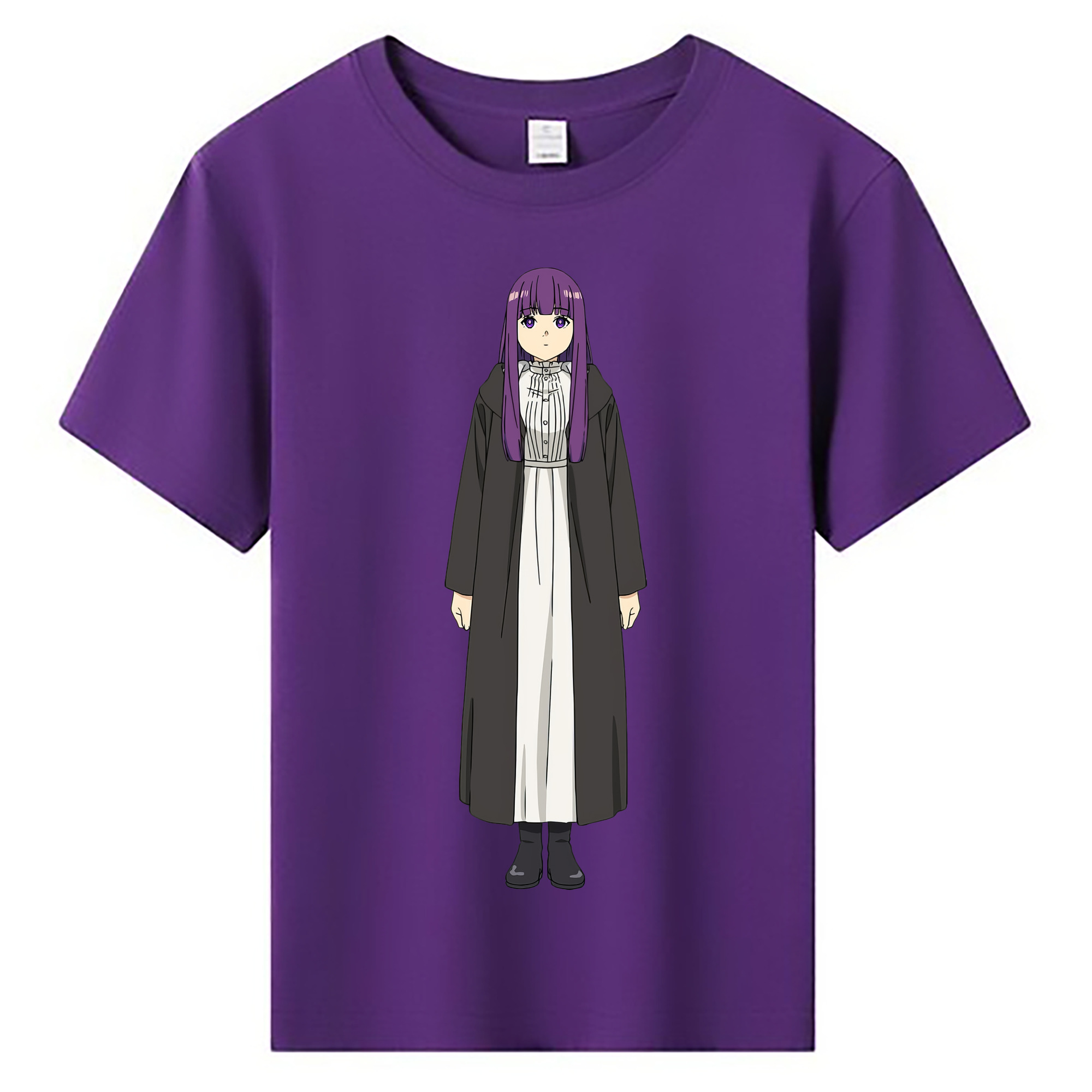 （画像用） 葬送のフリーレン Frieren 綿100％キッズTシャツ（フロントプリント）
