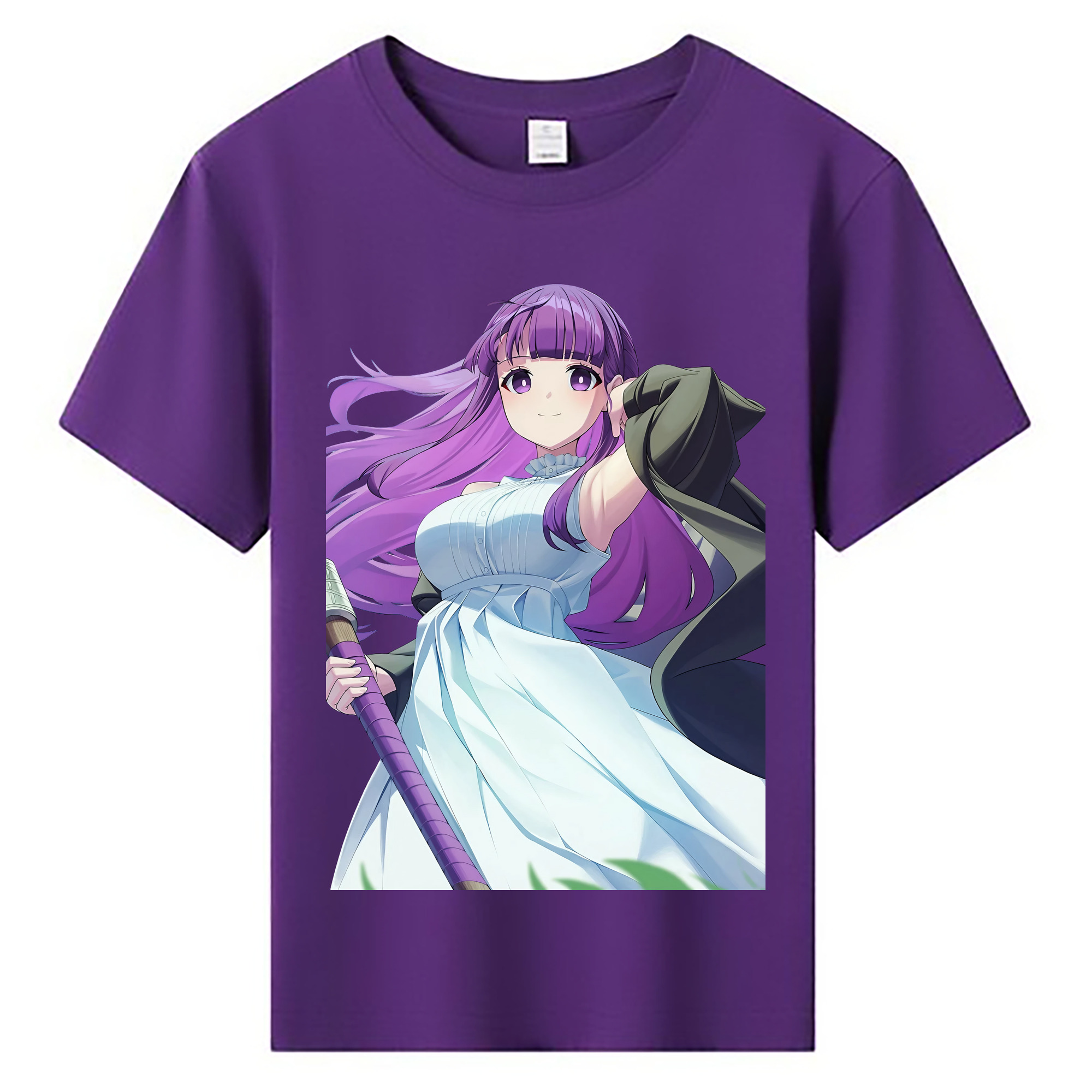 （画像用） 葬送のフリーレン Frieren 綿100％キッズTシャツ（フロントプリント）