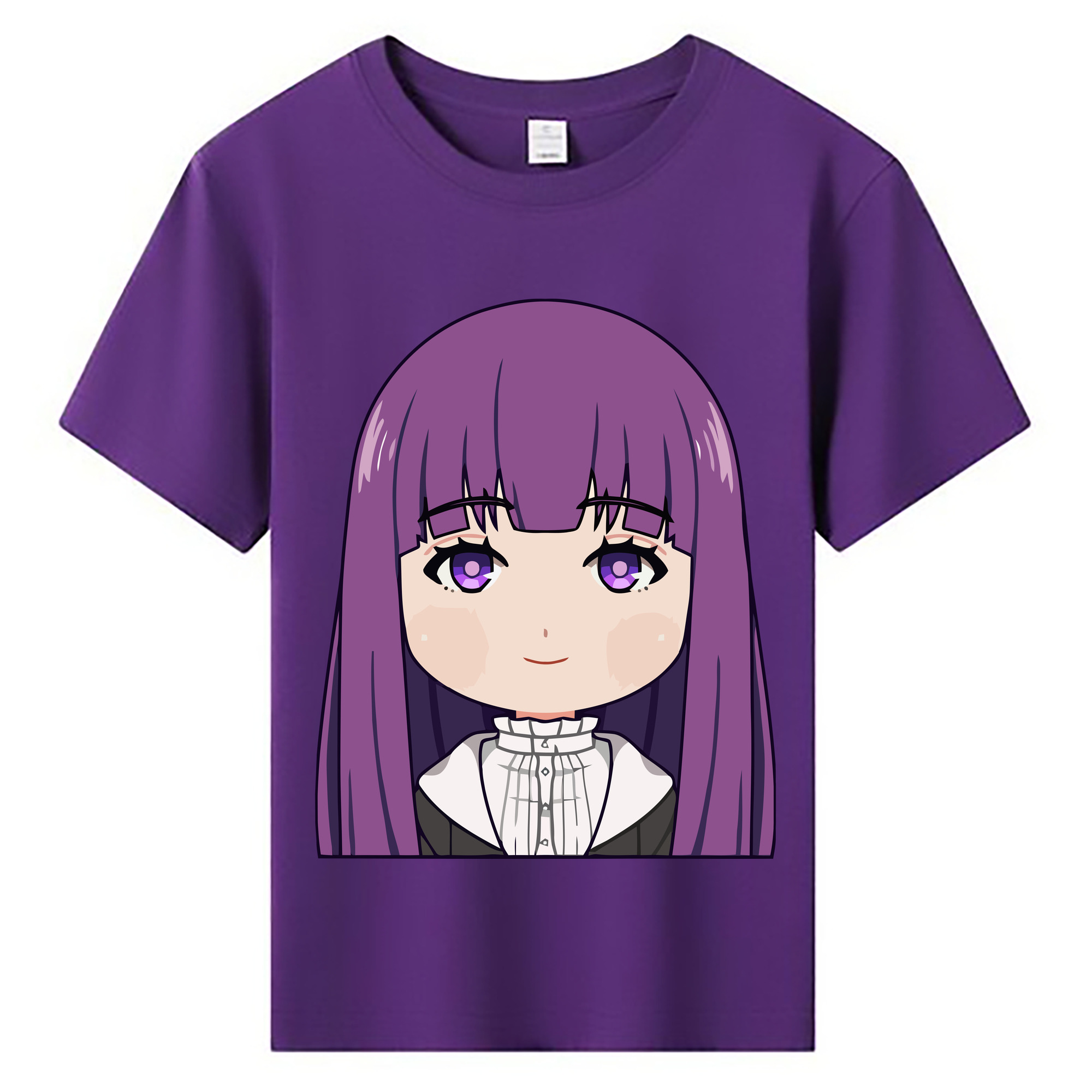 （画像用） 葬送のフリーレン Frieren 綿100％キッズTシャツ（フロントプリント）
