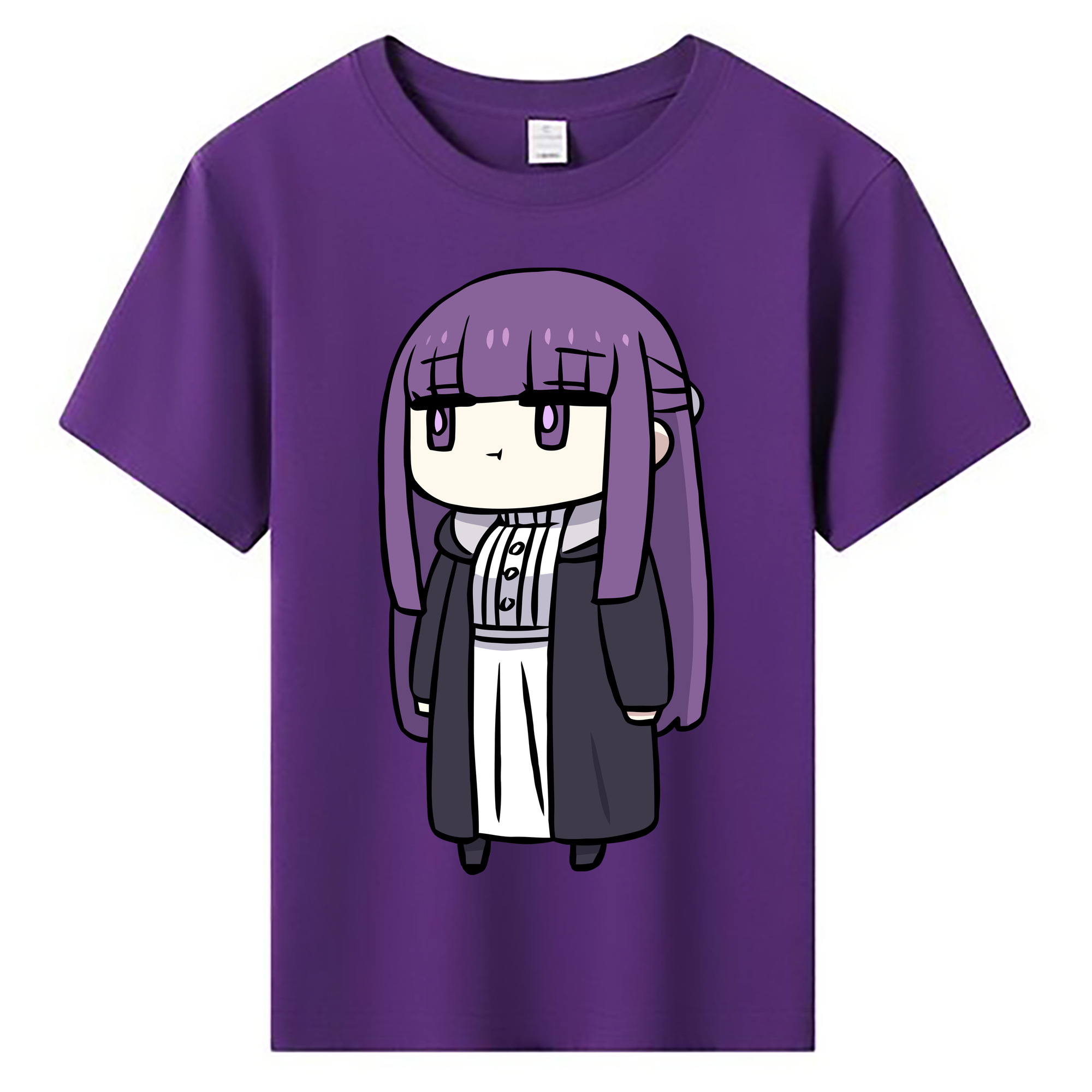 （画像用） 葬送のフリーレン Frieren 綿100％キッズTシャツ（フロントプリント）