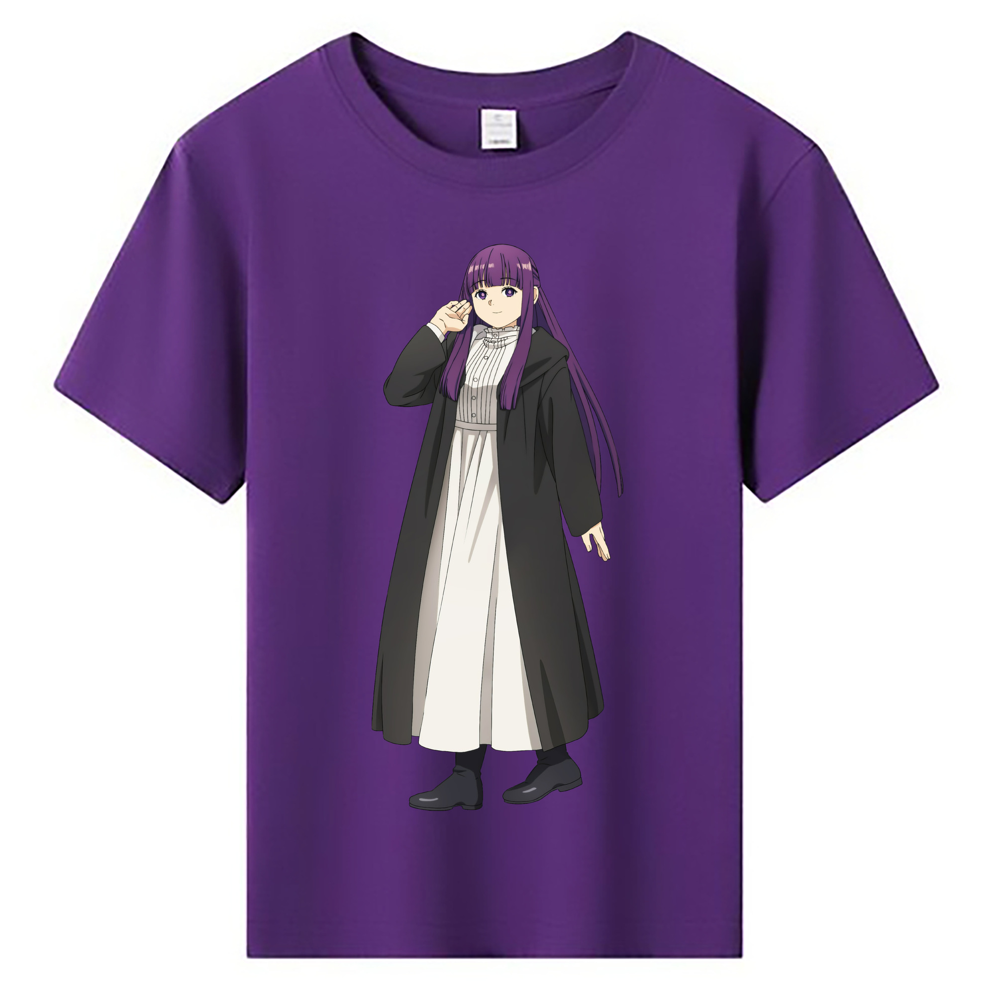 （画像用） 葬送のフリーレン Frieren 綿100％キッズTシャツ（フロントプリント）