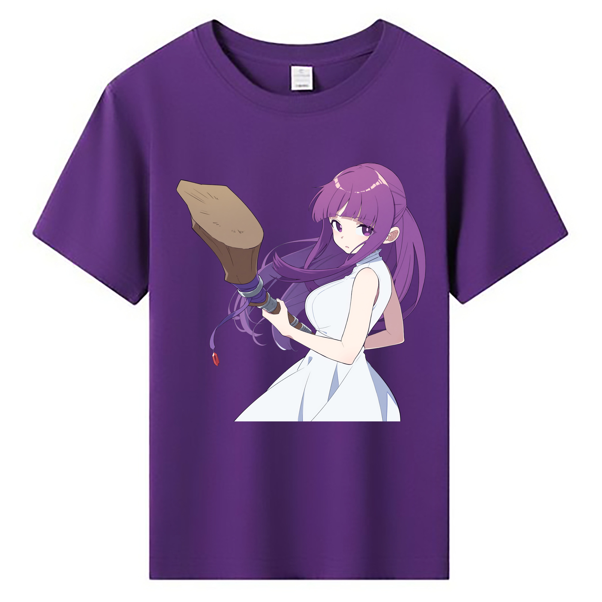 （画像用） 葬送のフリーレン Frieren 綿100％キッズTシャツ（フロントプリント）