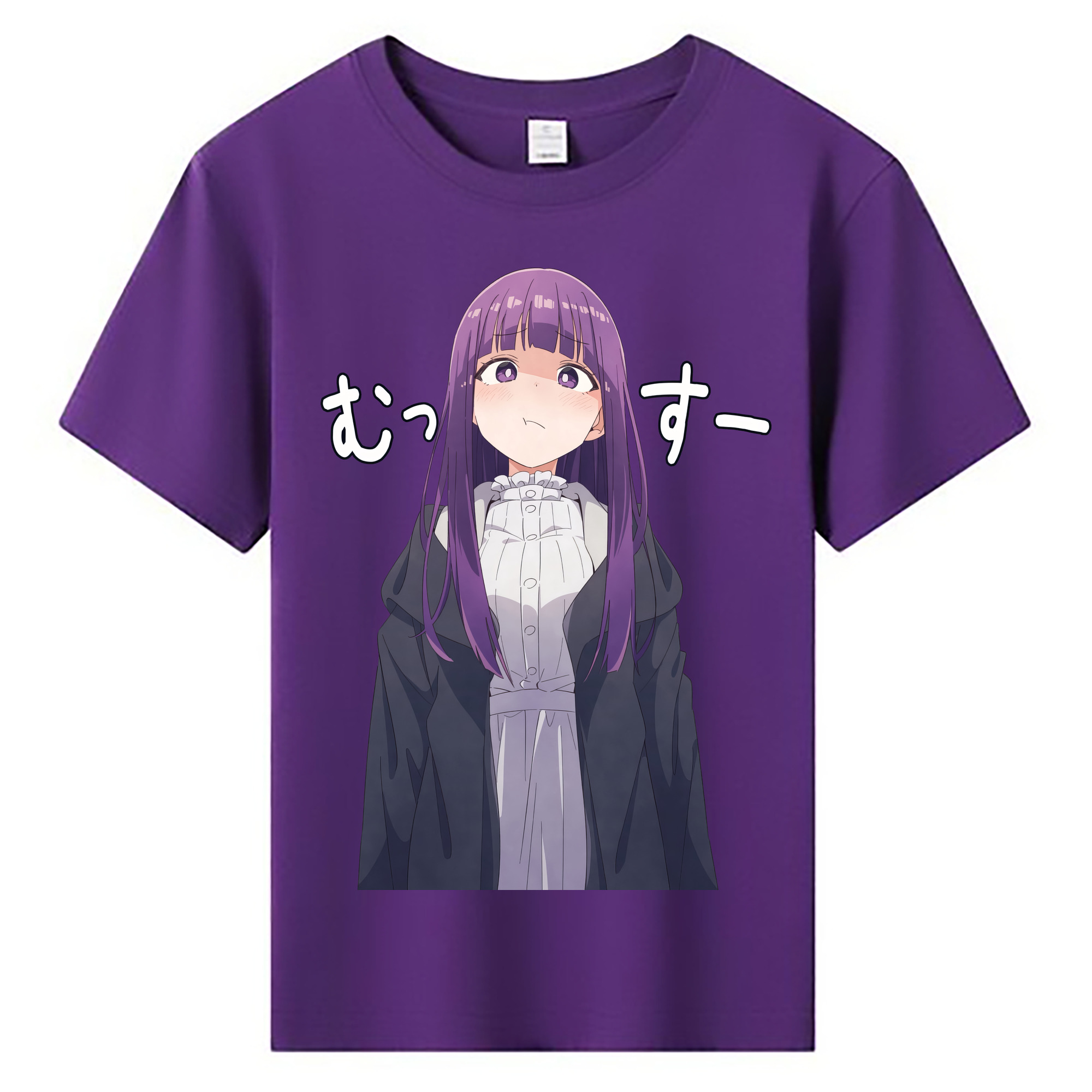 （画像用） 葬送のフリーレン Frieren 綿100％キッズTシャツ（フロントプリント）