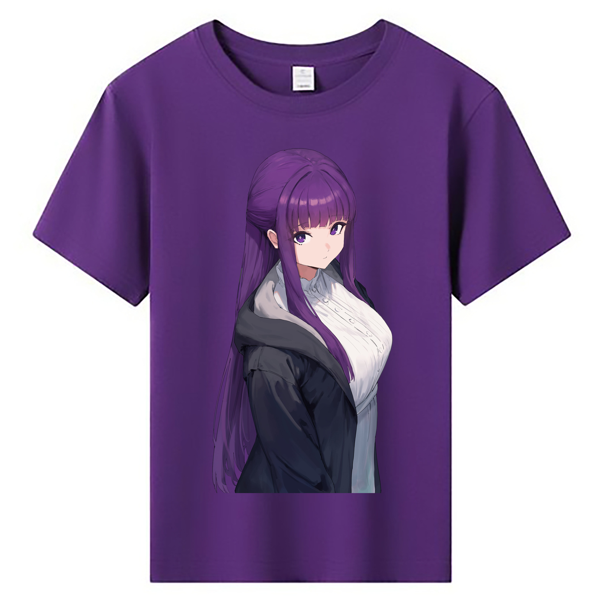 （画像用） 葬送のフリーレン Frieren 綿100％キッズTシャツ（フロントプリント）