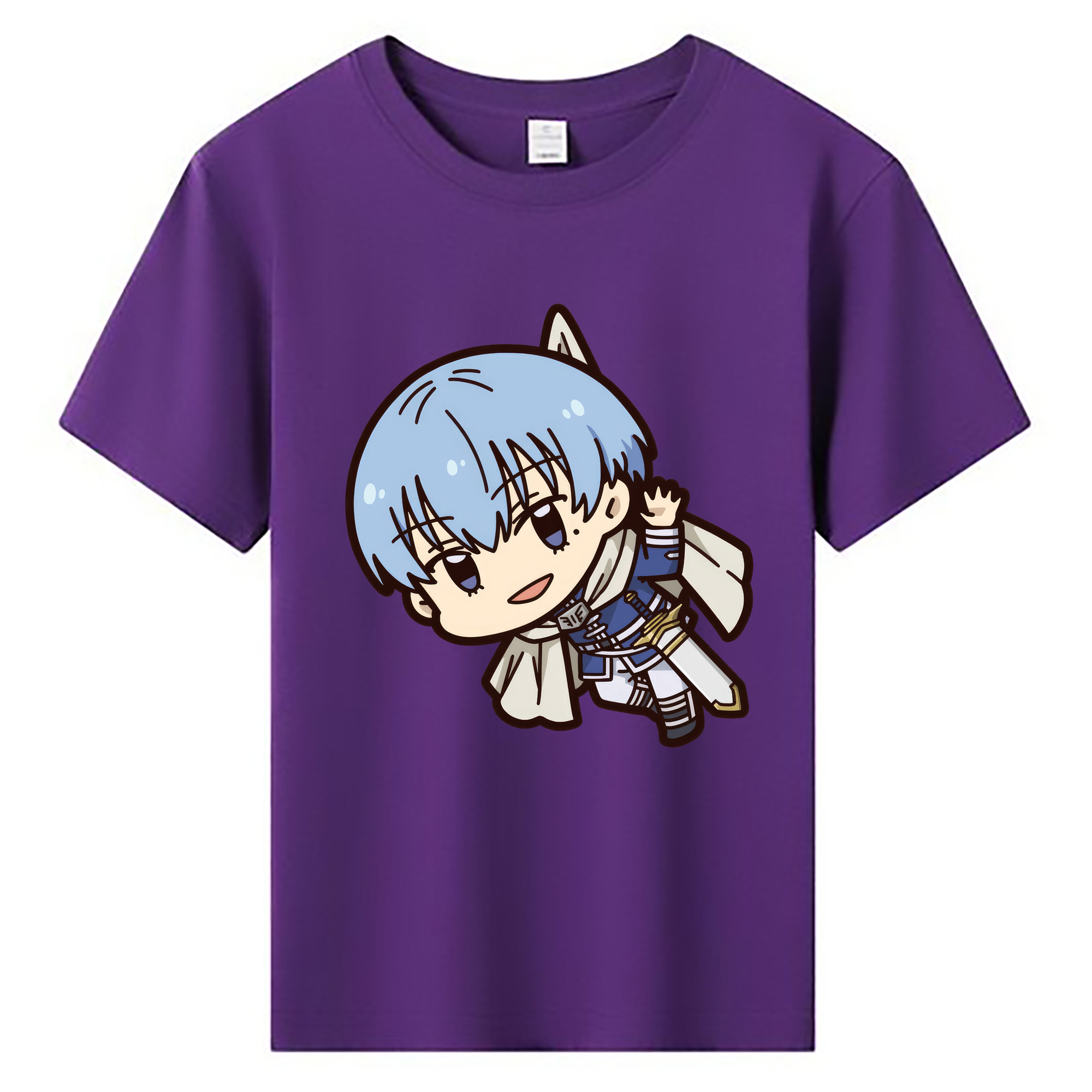 （画像用） 葬送のフリーレン Frieren 綿100％キッズTシャツ（フロントプリント）