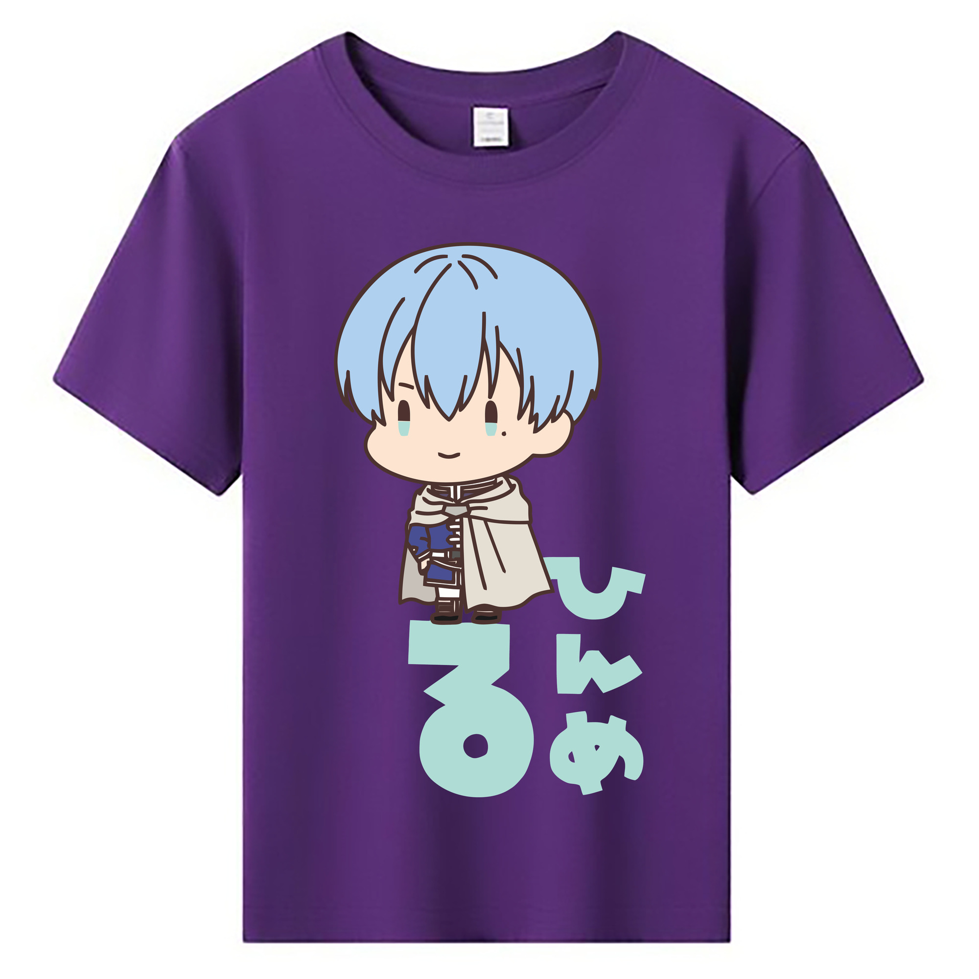 （画像用） 葬送のフリーレン Frieren 綿100％キッズTシャツ（フロントプリント）