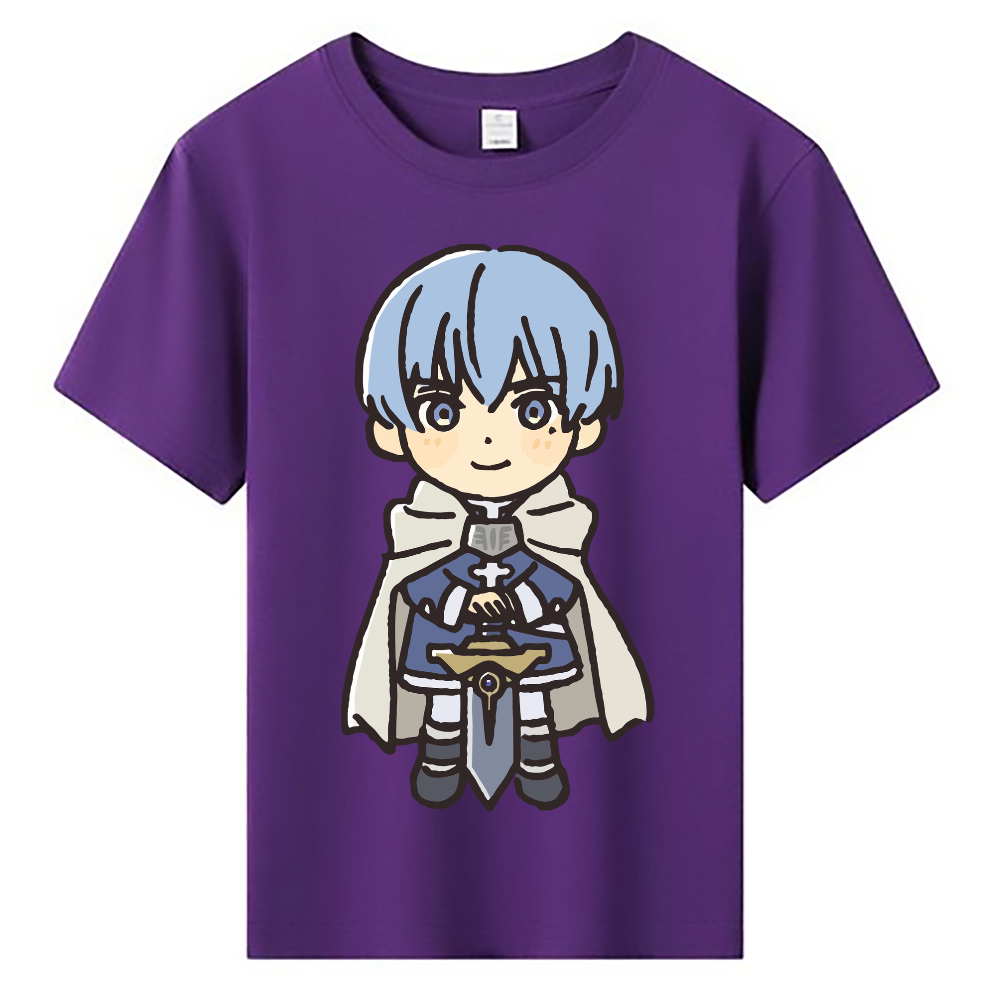 （画像用） 葬送のフリーレン Frieren 綿100％キッズTシャツ（フロントプリント）