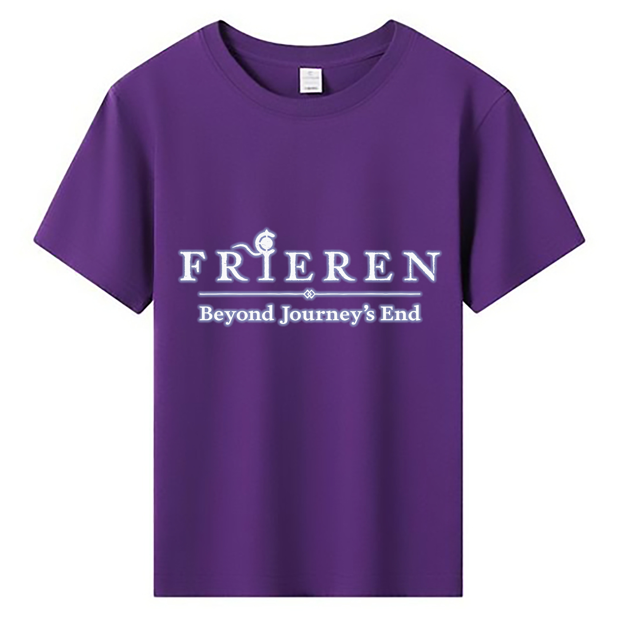 （画像用） 葬送のフリーレン Frieren 綿100％キッズTシャツ（フロントプリント）