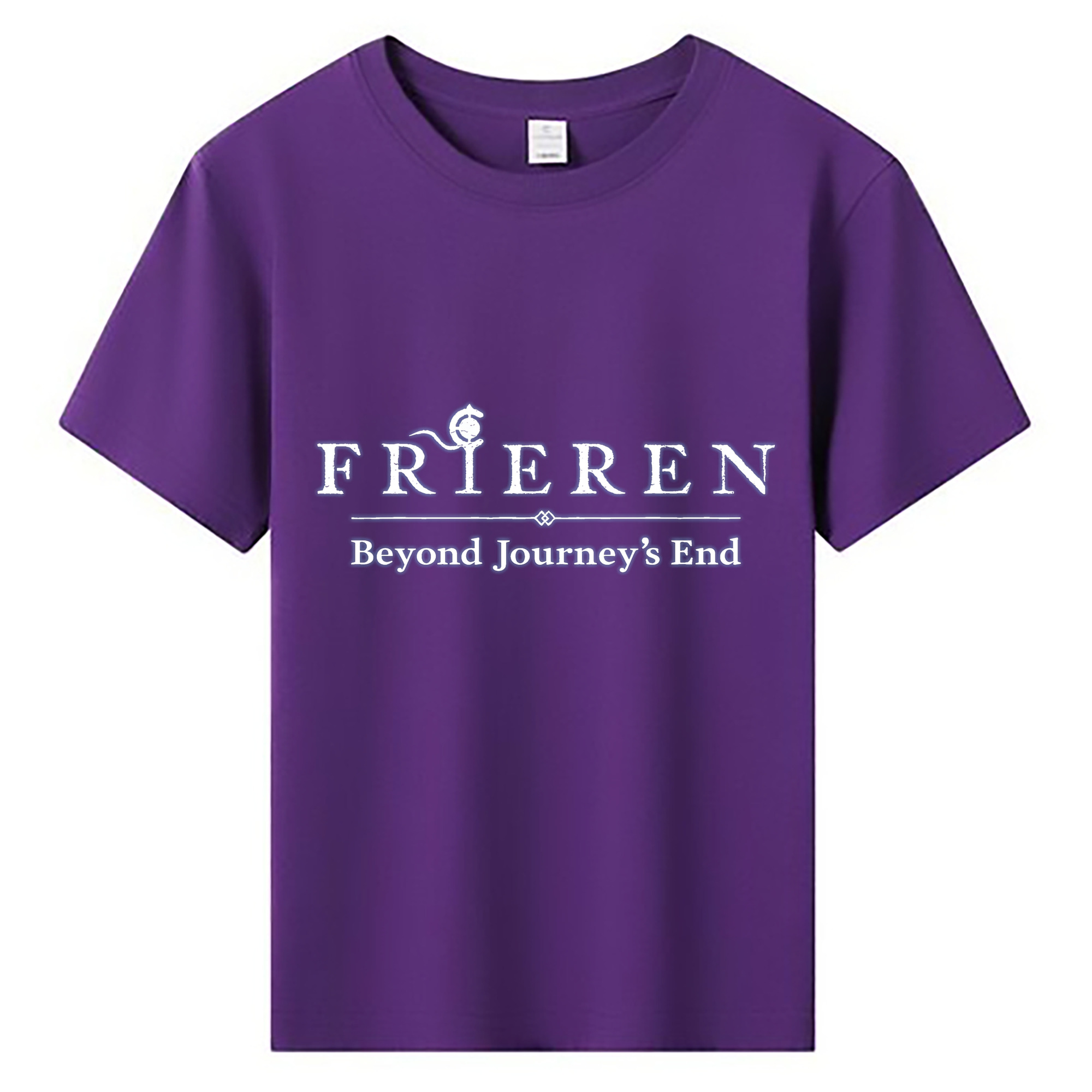 （画像用） 葬送のフリーレン Frieren 綿100％キッズTシャツ（フロントプリント）
