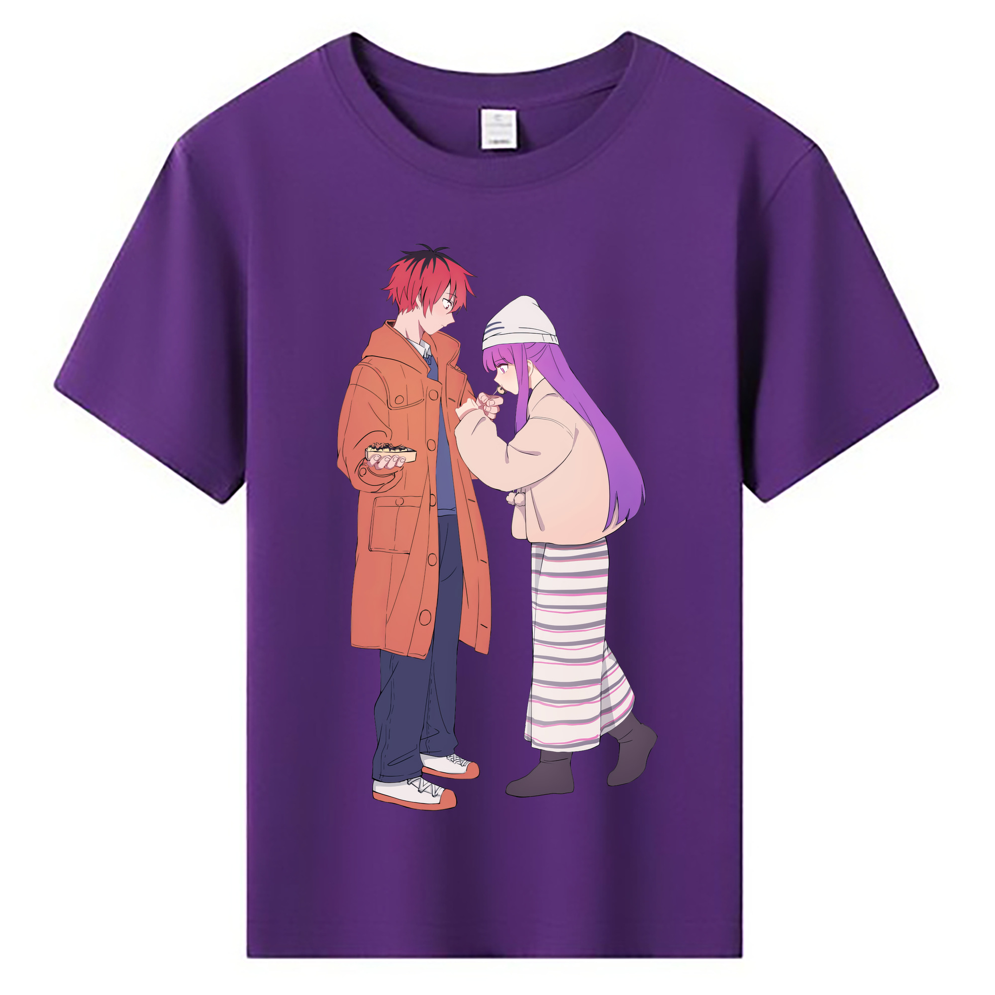 （画像用） 葬送のフリーレン Frieren 綿100％キッズTシャツ（フロントプリント）