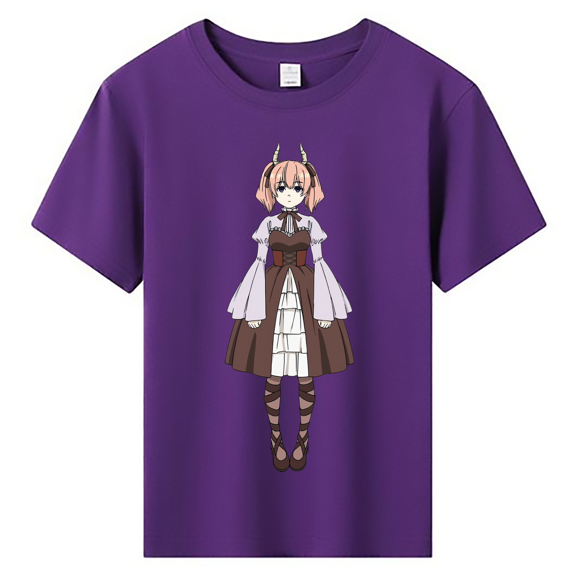 （画像用） 葬送のフリーレン Frieren 綿100％キッズTシャツ（フロントプリント）