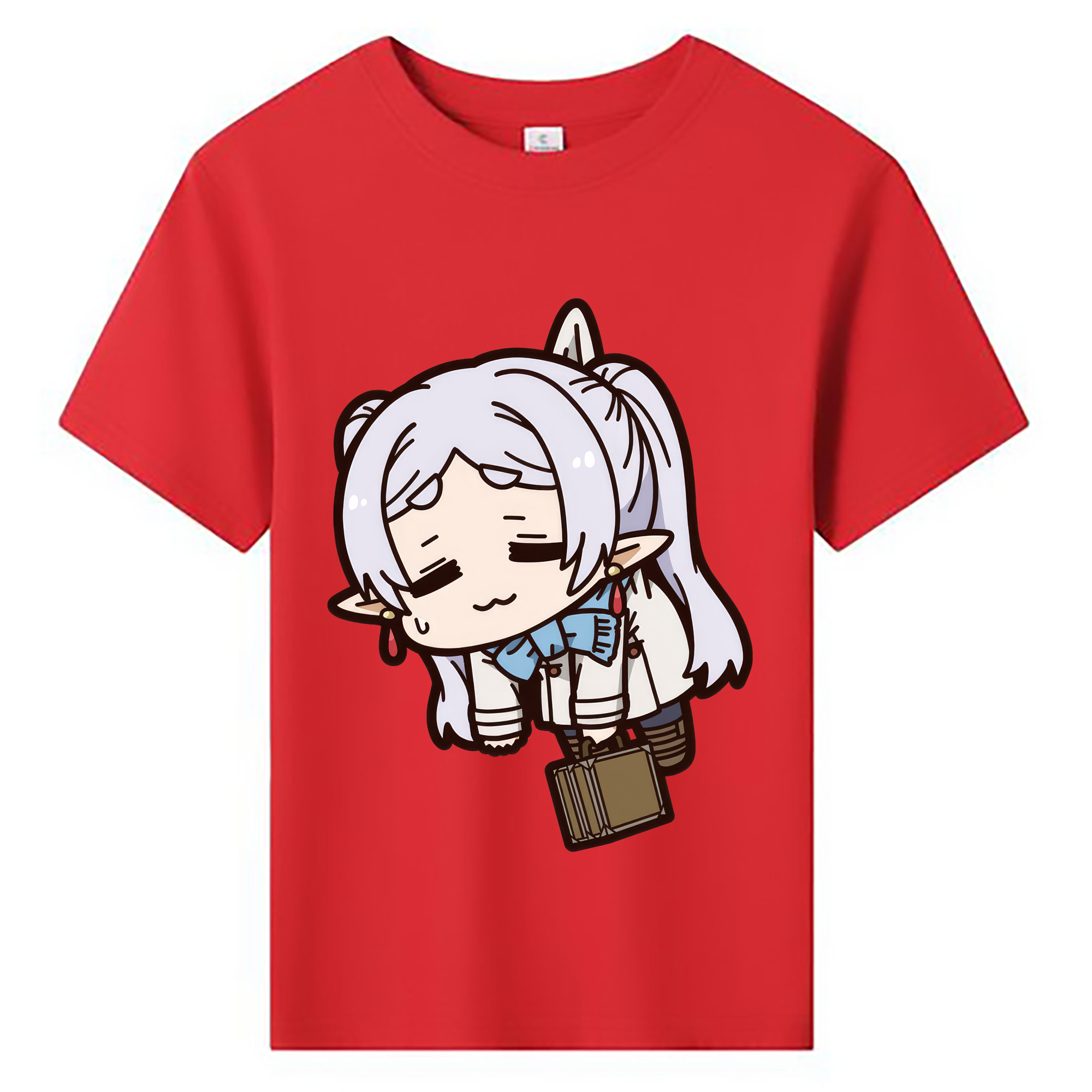 （画像用） 葬送のフリーレン Frieren 綿100％キッズTシャツ（フロントプリント）