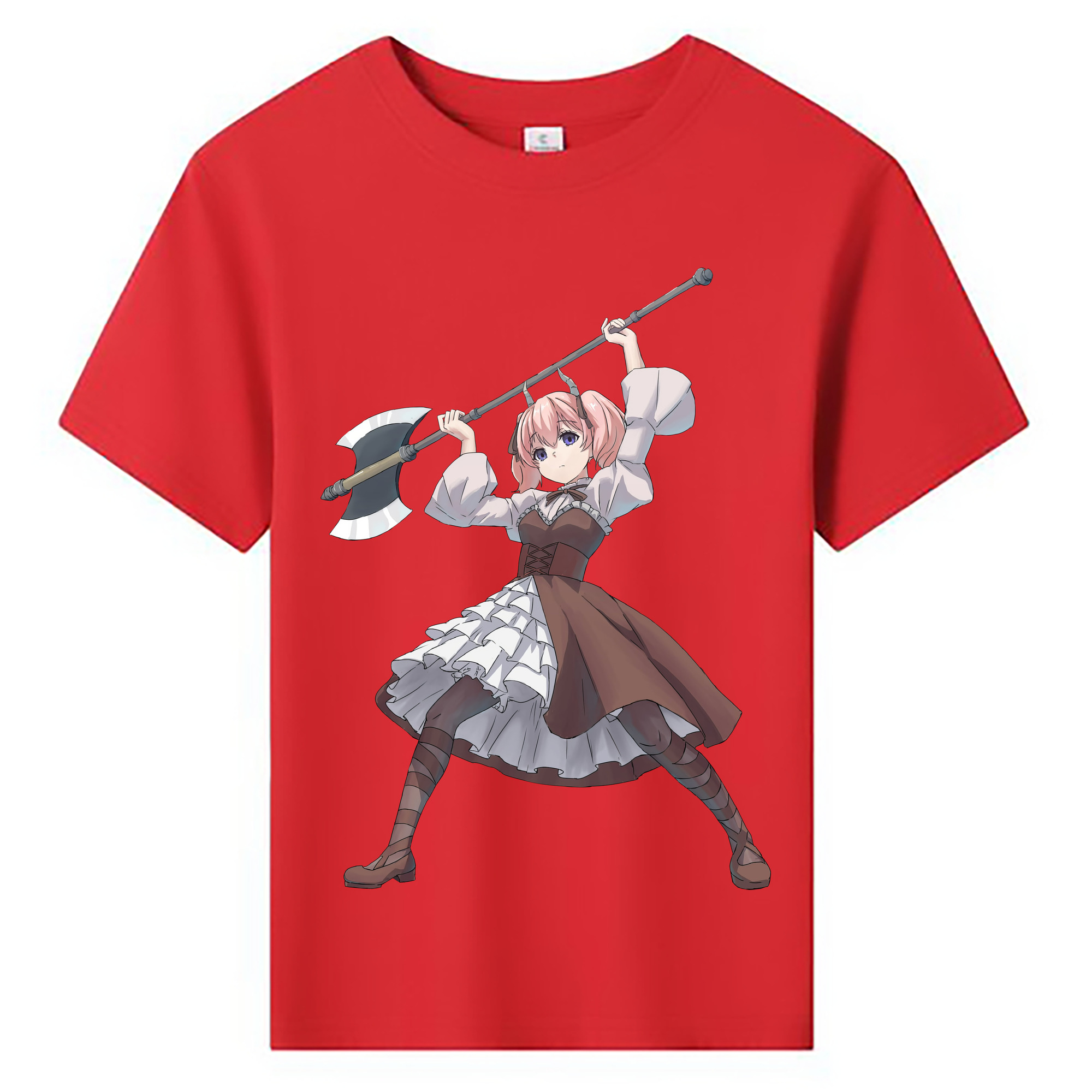 （画像用） 葬送のフリーレン Frieren 綿100％キッズTシャツ（フロントプリント）