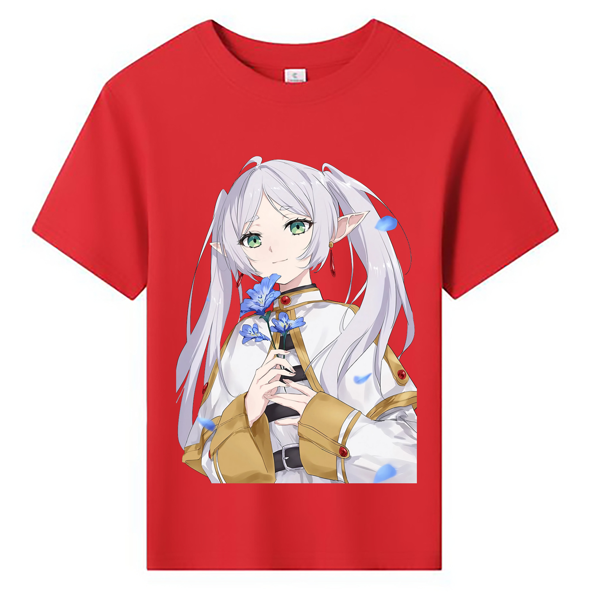 （画像用） 葬送のフリーレン Frieren 綿100％キッズTシャツ（フロントプリント）