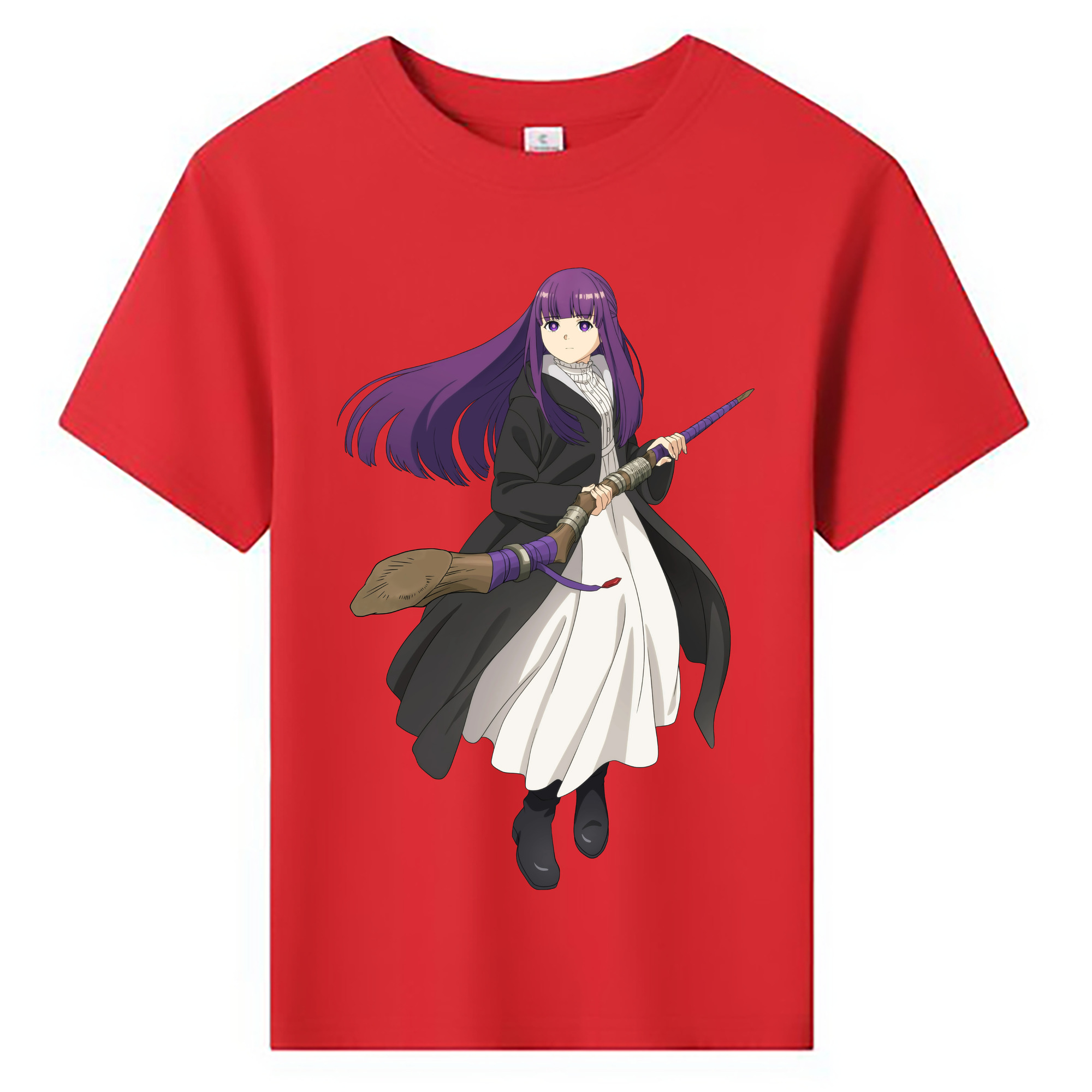 （画像用） 葬送のフリーレン Frieren 綿100％キッズTシャツ（フロントプリント）