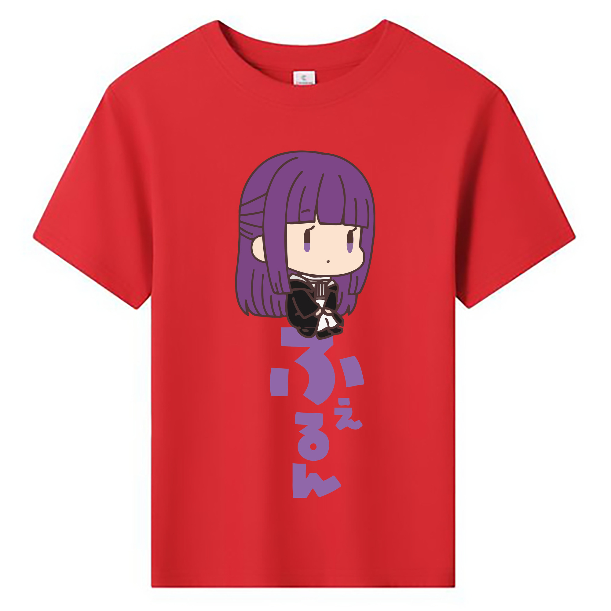 （画像用） 葬送のフリーレン Frieren 綿100％キッズTシャツ（フロントプリント）
