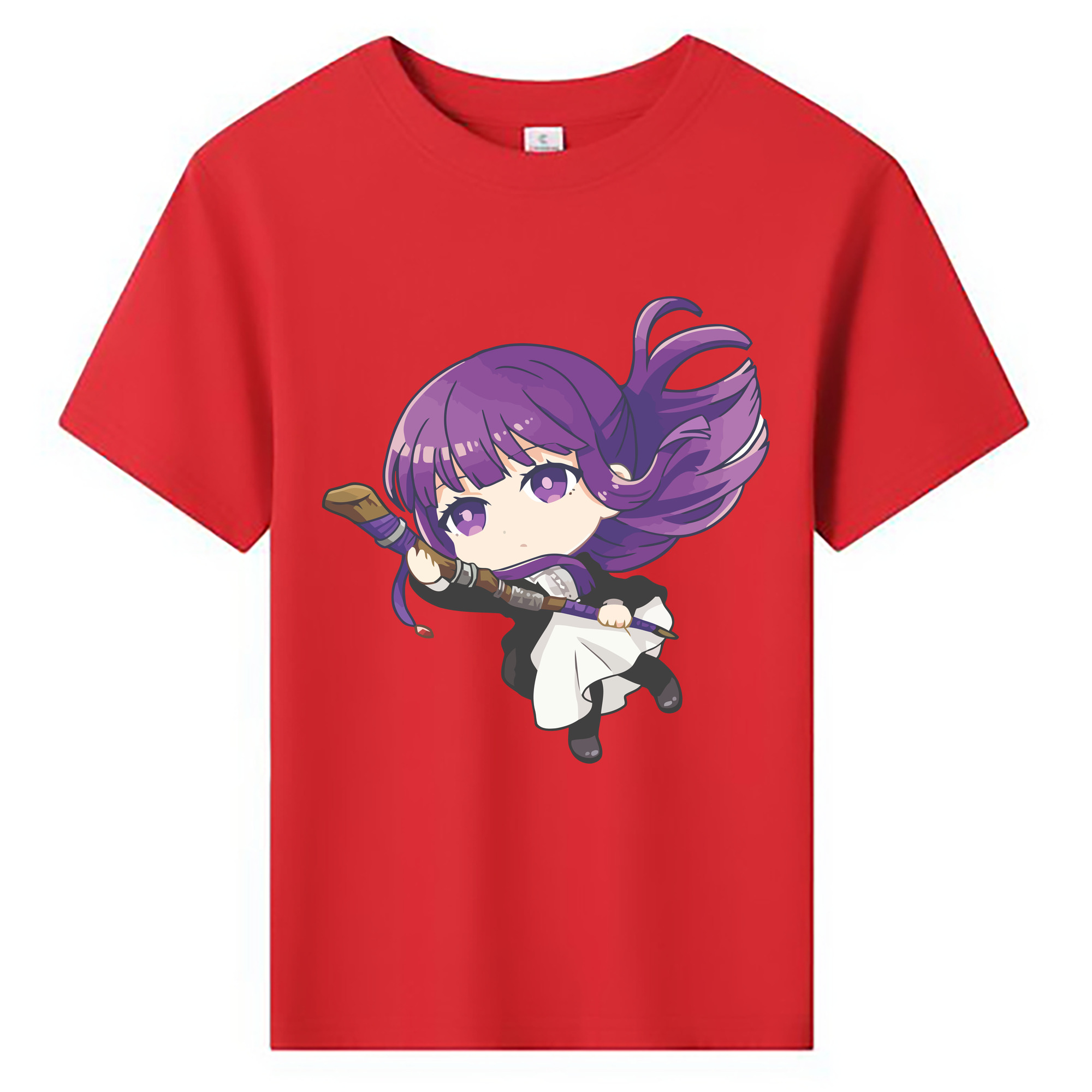 （画像用） 葬送のフリーレン Frieren 綿100％キッズTシャツ（フロントプリント）