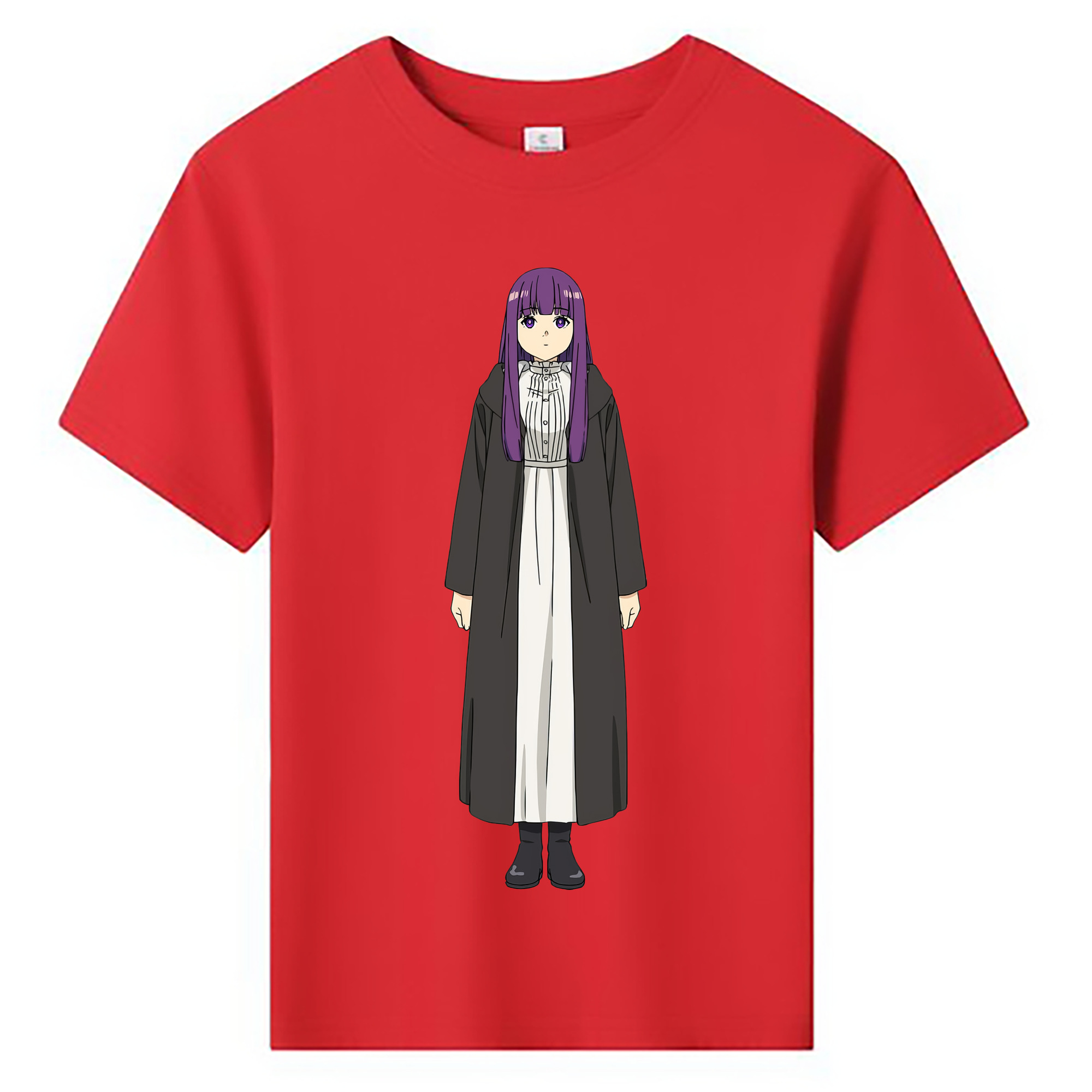 （画像用） 葬送のフリーレン Frieren 綿100％キッズTシャツ（フロントプリント）