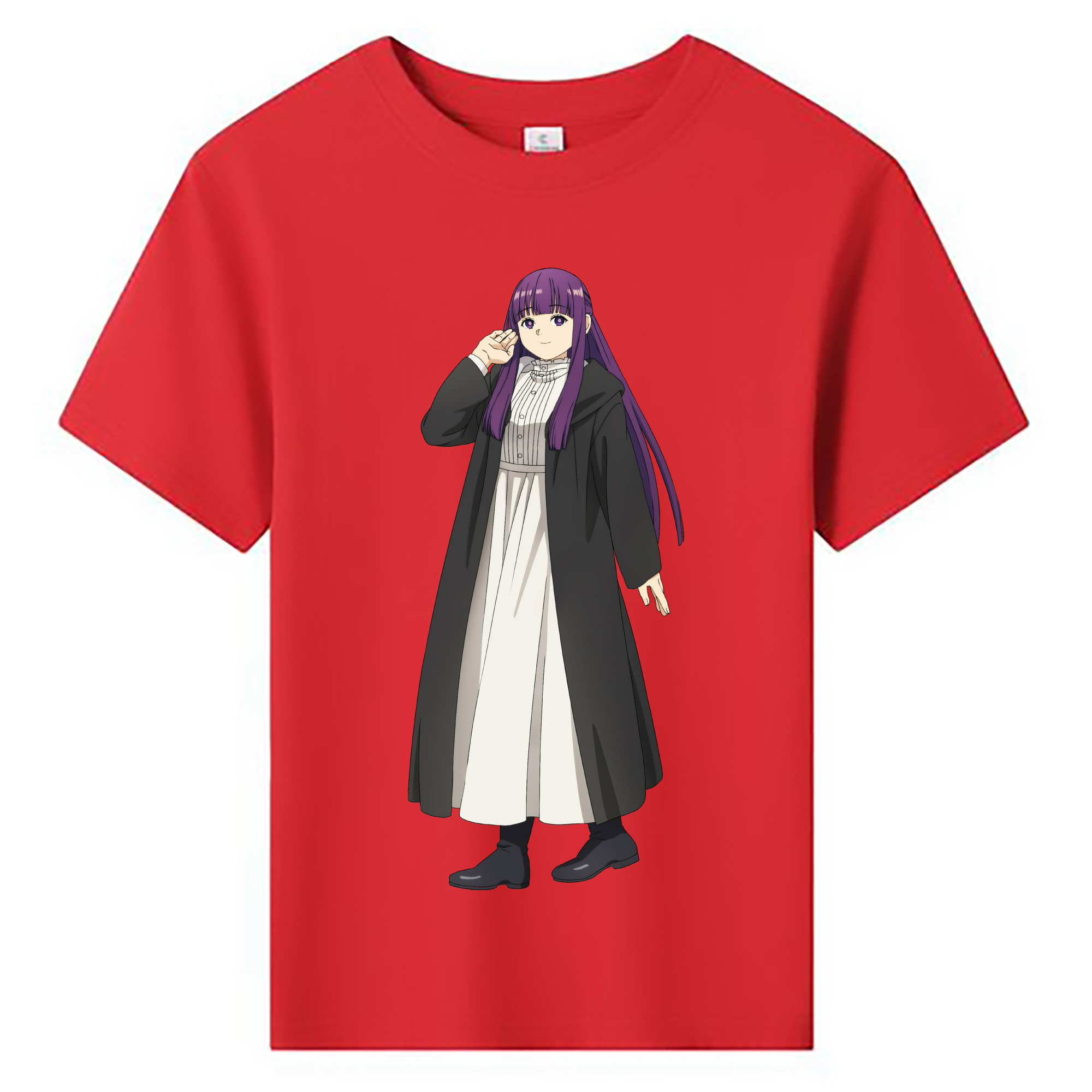 （画像用） 葬送のフリーレン Frieren 綿100％キッズTシャツ（フロントプリント）