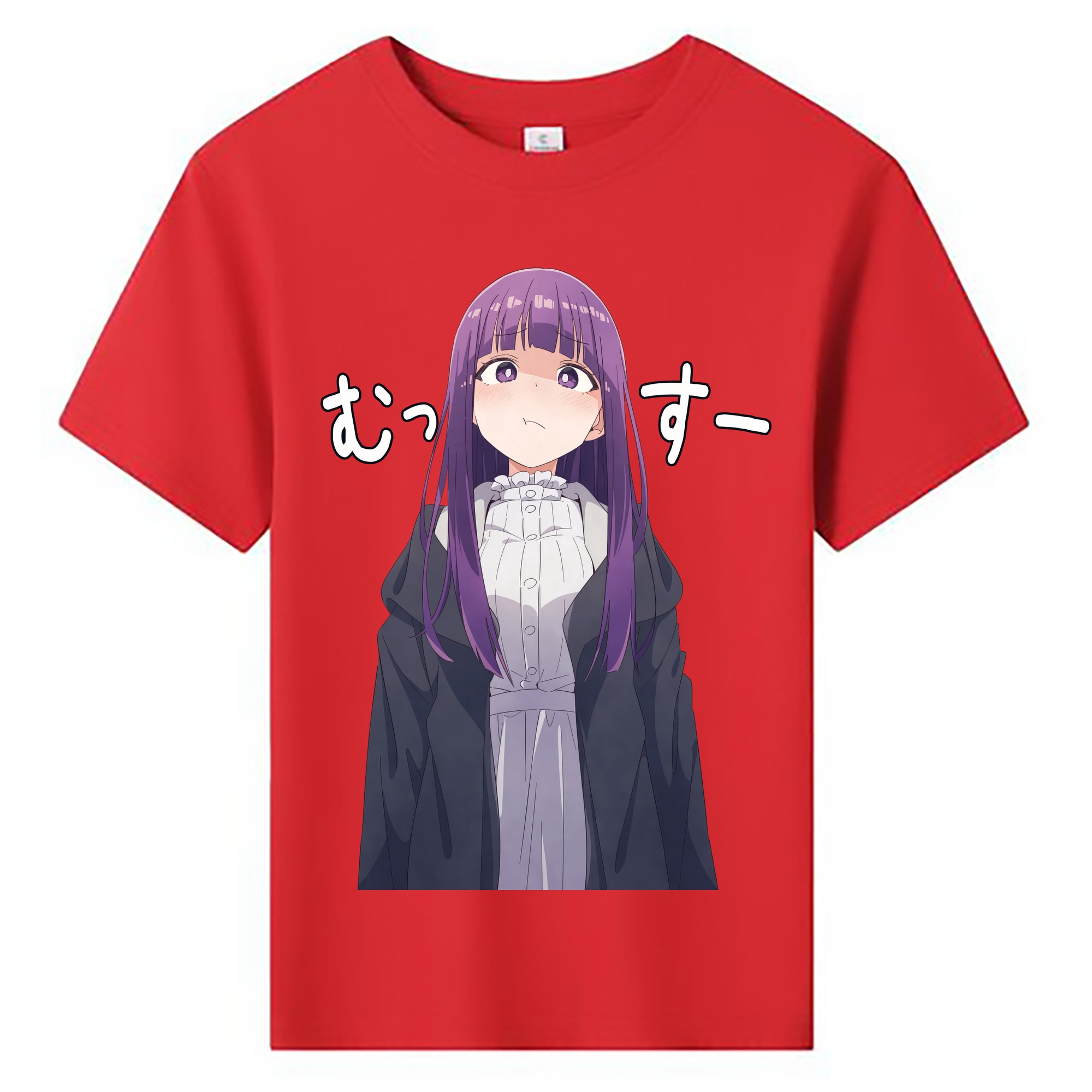 （画像用） 葬送のフリーレン Frieren 綿100％キッズTシャツ（フロントプリント）