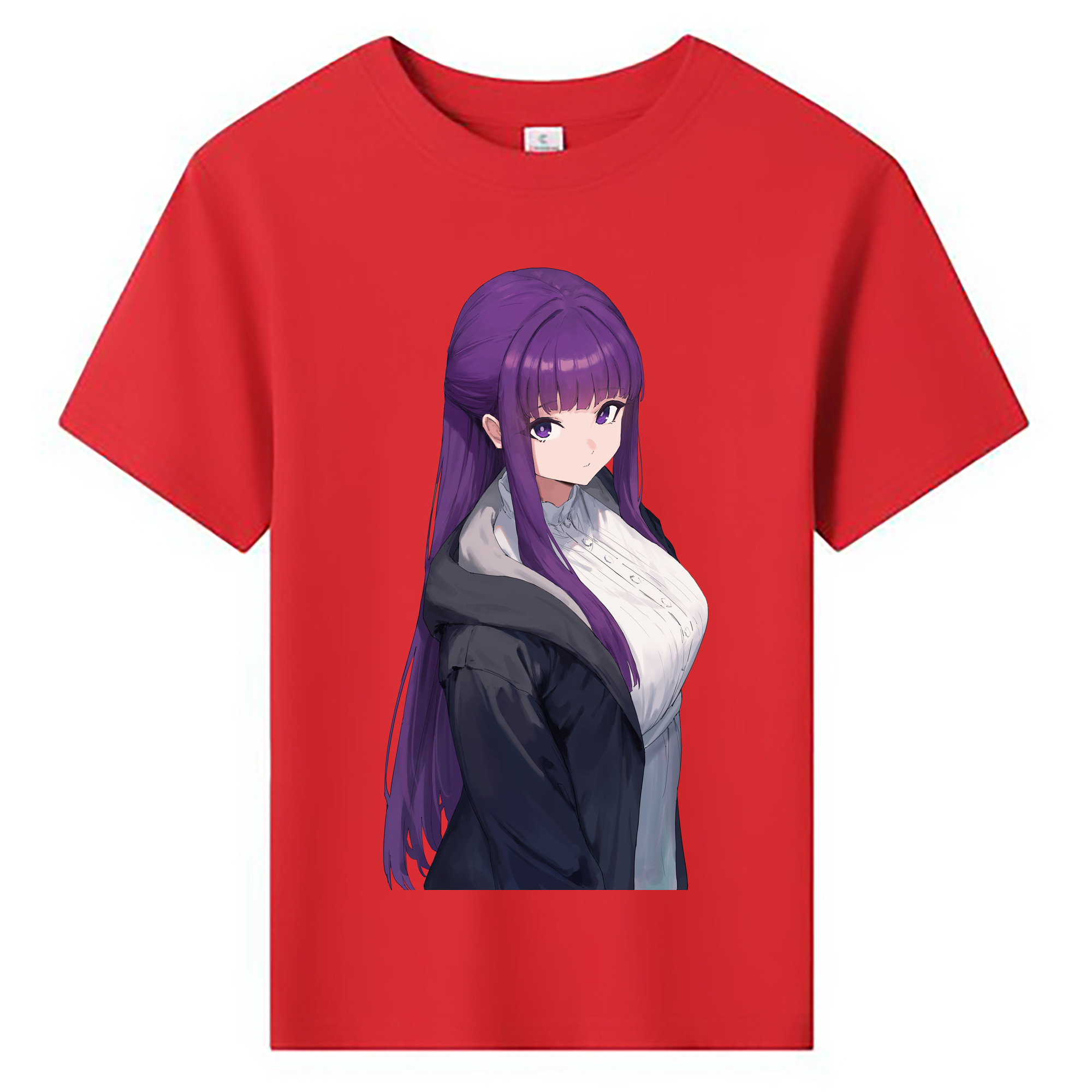 （画像用） 葬送のフリーレン Frieren 綿100％キッズTシャツ（フロントプリント）
