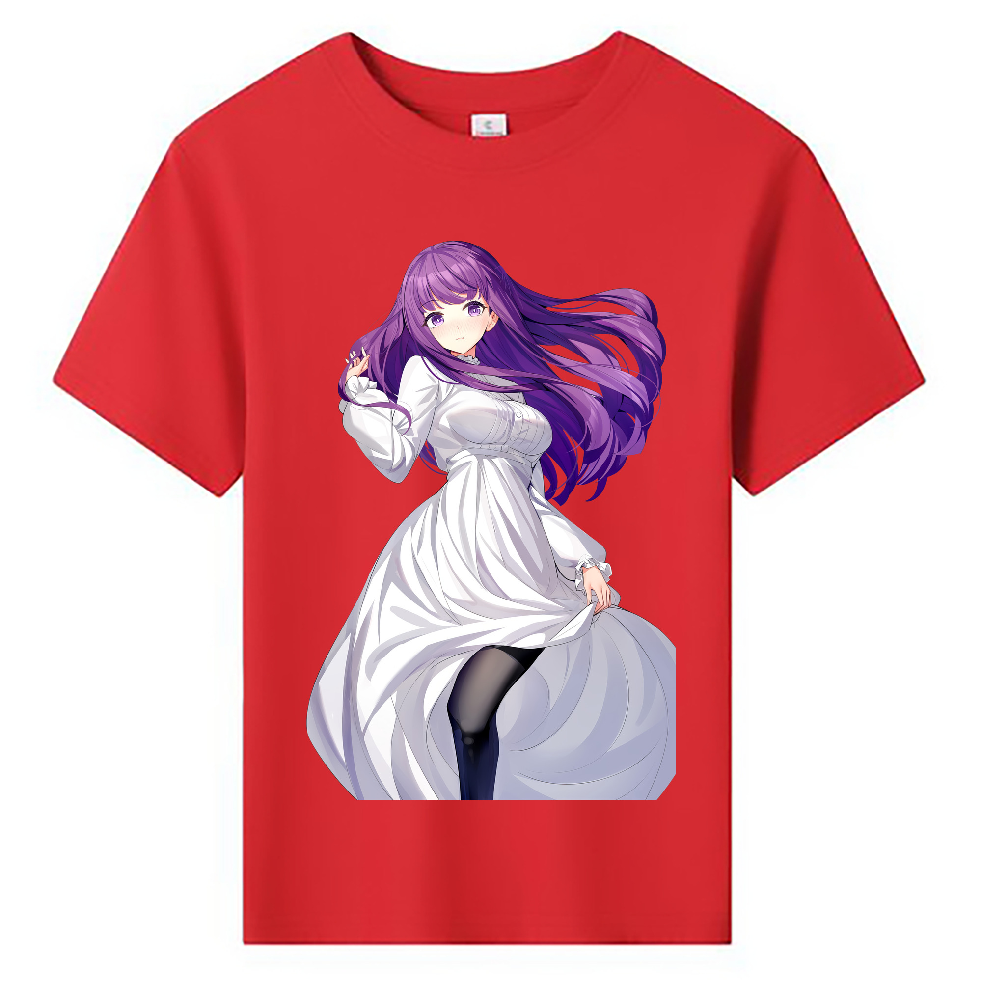 （画像用） 葬送のフリーレン Frieren 綿100％キッズTシャツ（フロントプリント）