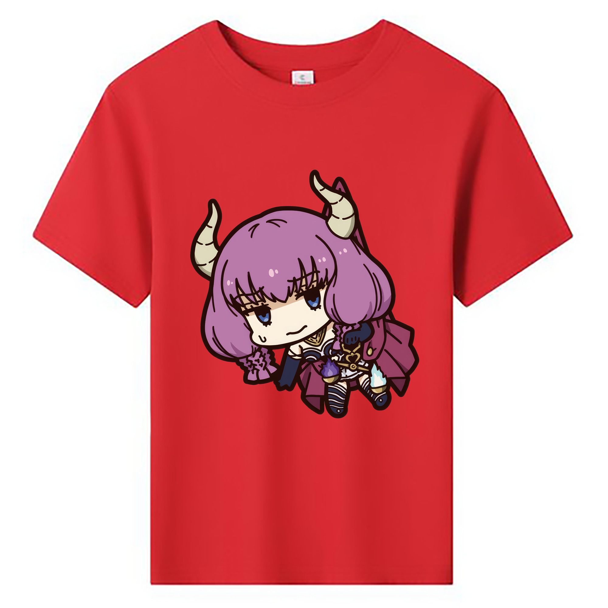 （画像用） 葬送のフリーレン Frieren 綿100％キッズTシャツ（フロントプリント）