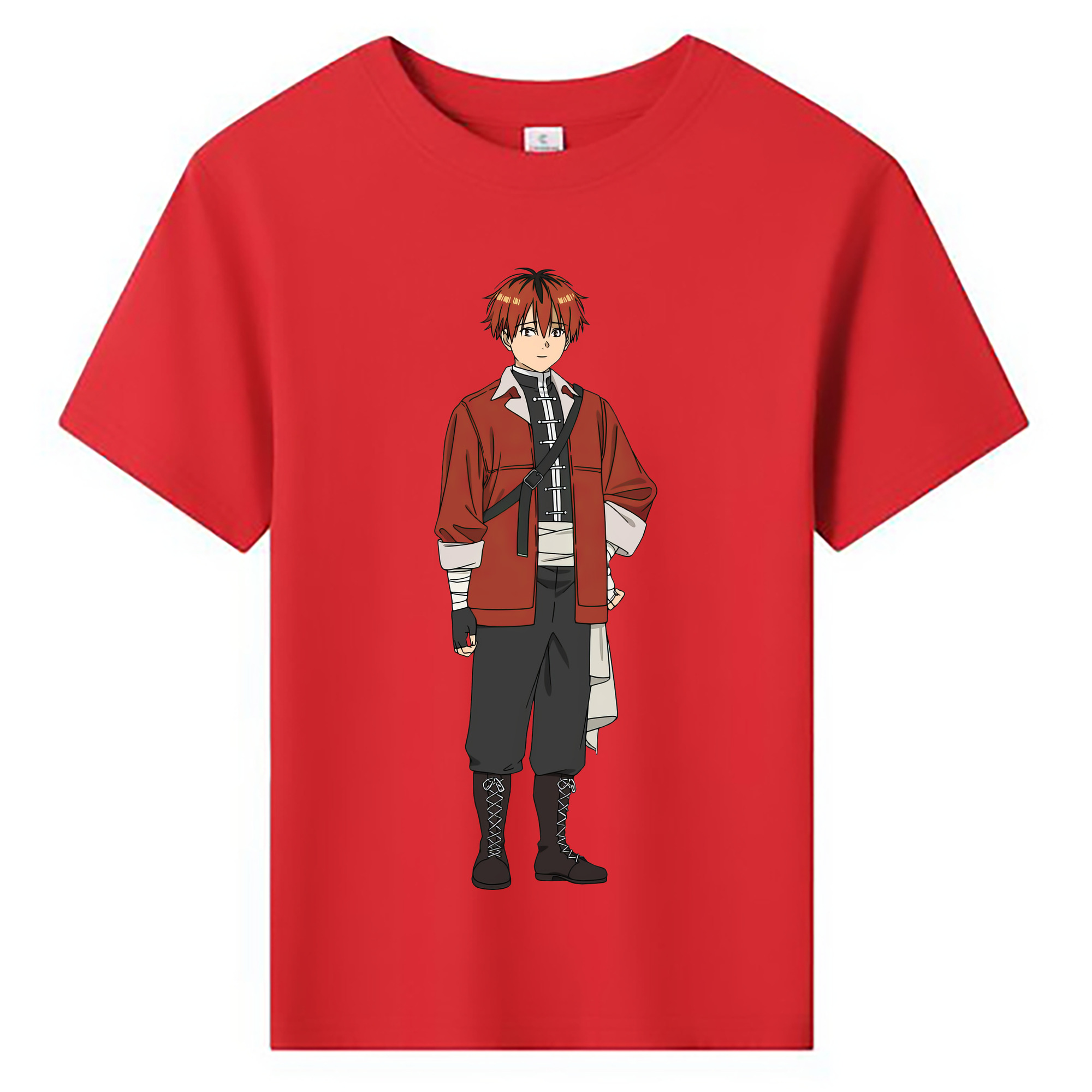 （画像用） 葬送のフリーレン Frieren 綿100％キッズTシャツ（フロントプリント）
