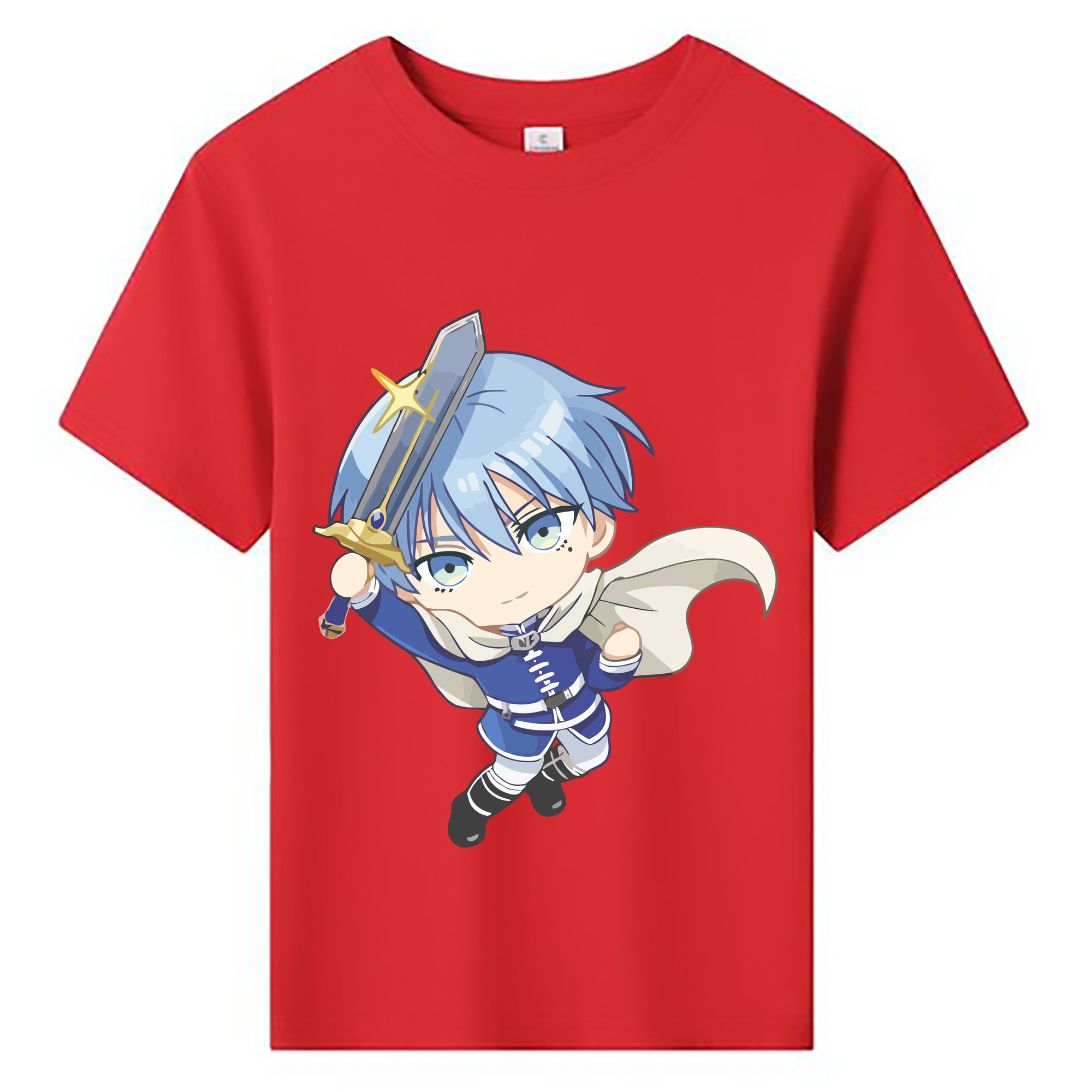 （画像用） 葬送のフリーレン Frieren 綿100％キッズTシャツ（フロントプリント）