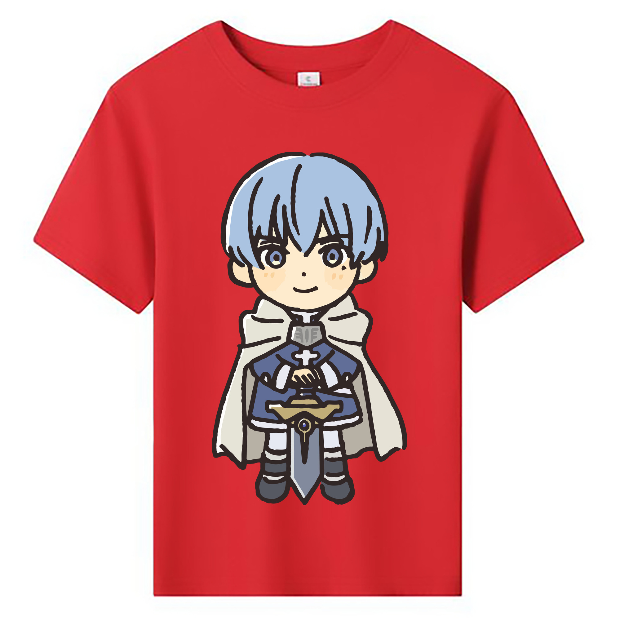 （画像用） 葬送のフリーレン Frieren 綿100％キッズTシャツ（フロントプリント）