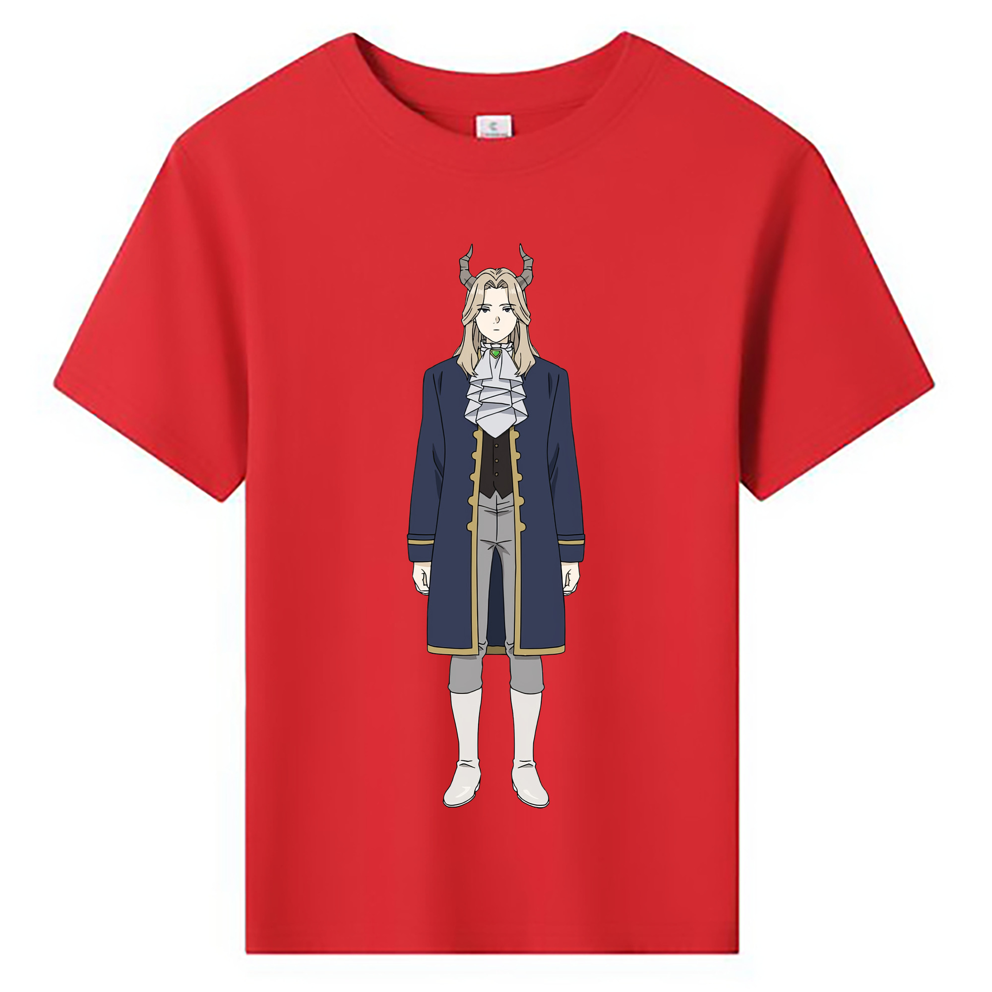 （画像用） 葬送のフリーレン Frieren 綿100％キッズTシャツ（フロントプリント）
