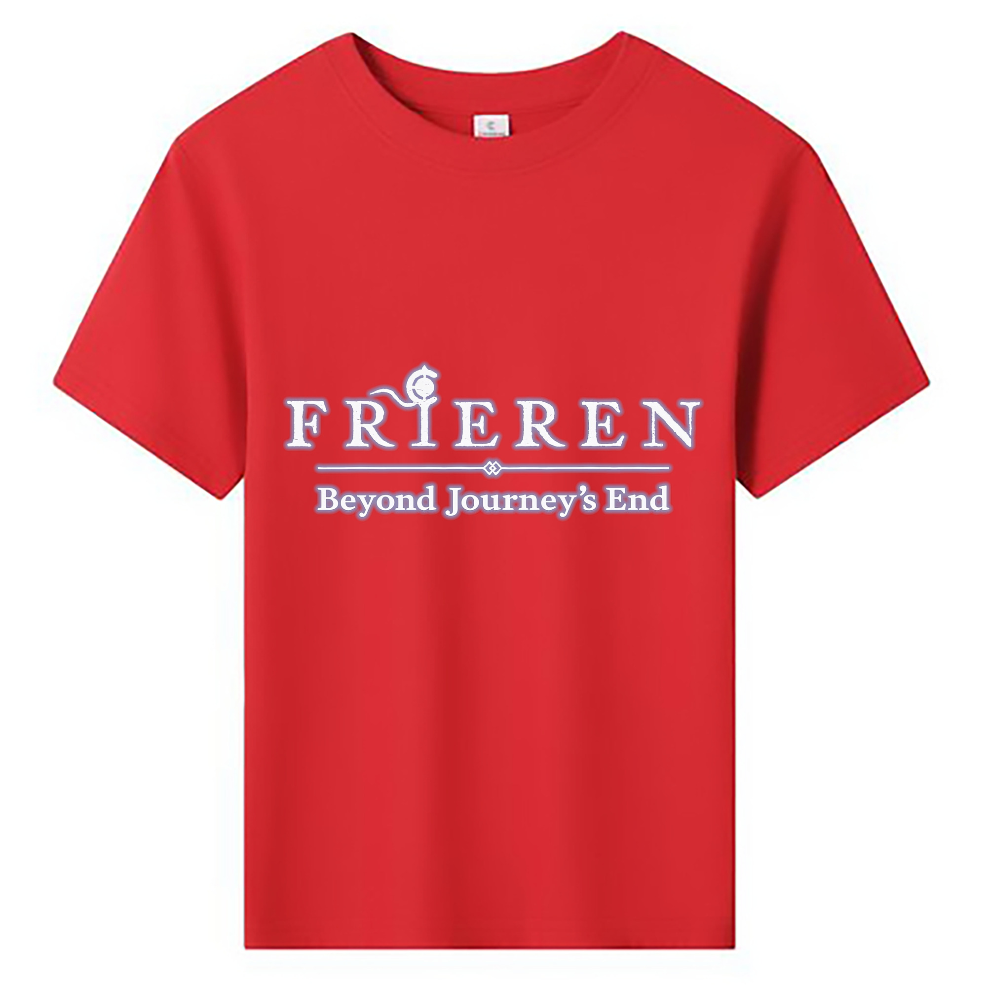 （画像用） 葬送のフリーレン Frieren 綿100％キッズTシャツ（フロントプリント）