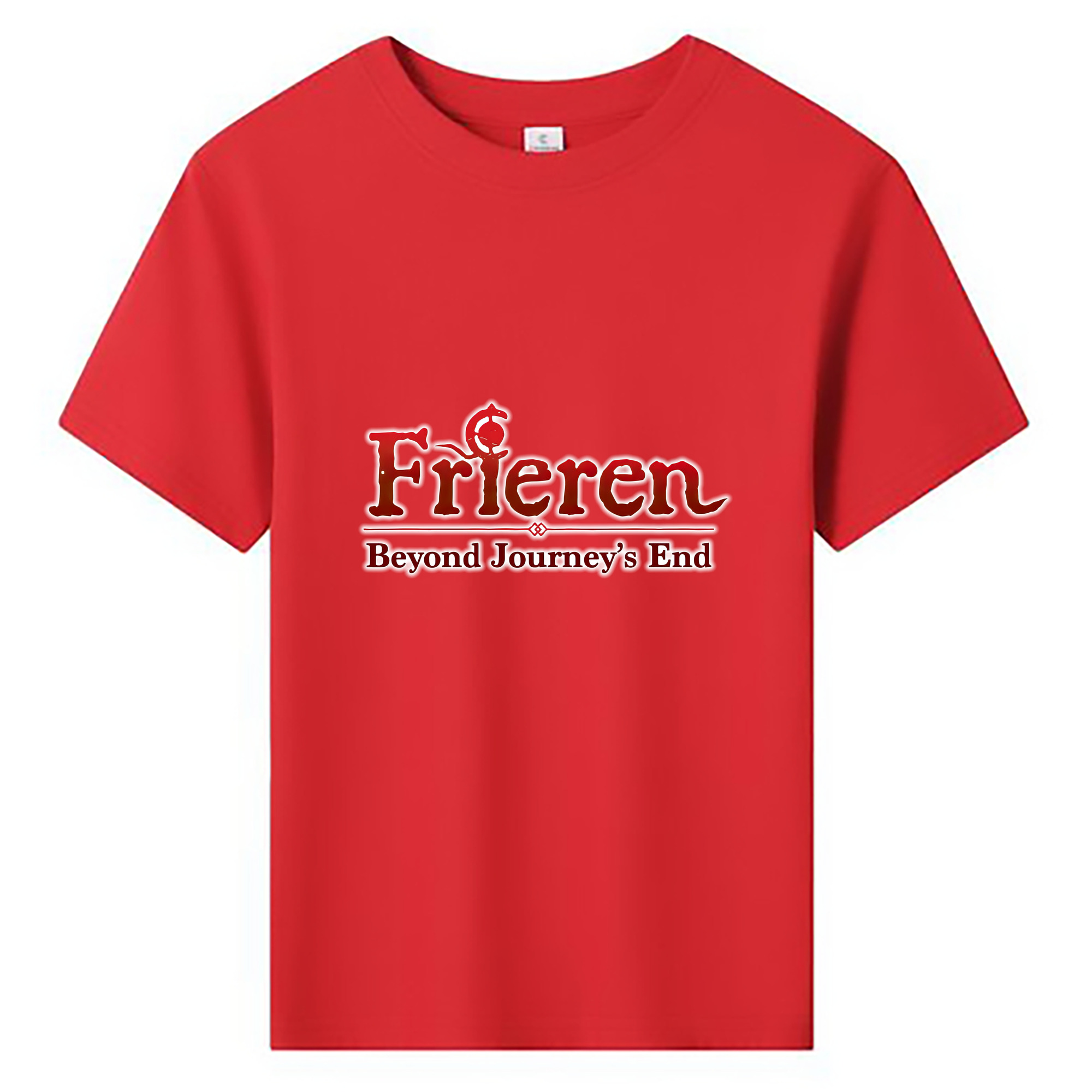 （画像用） 葬送のフリーレン Frieren 綿100％キッズTシャツ（フロントプリント）