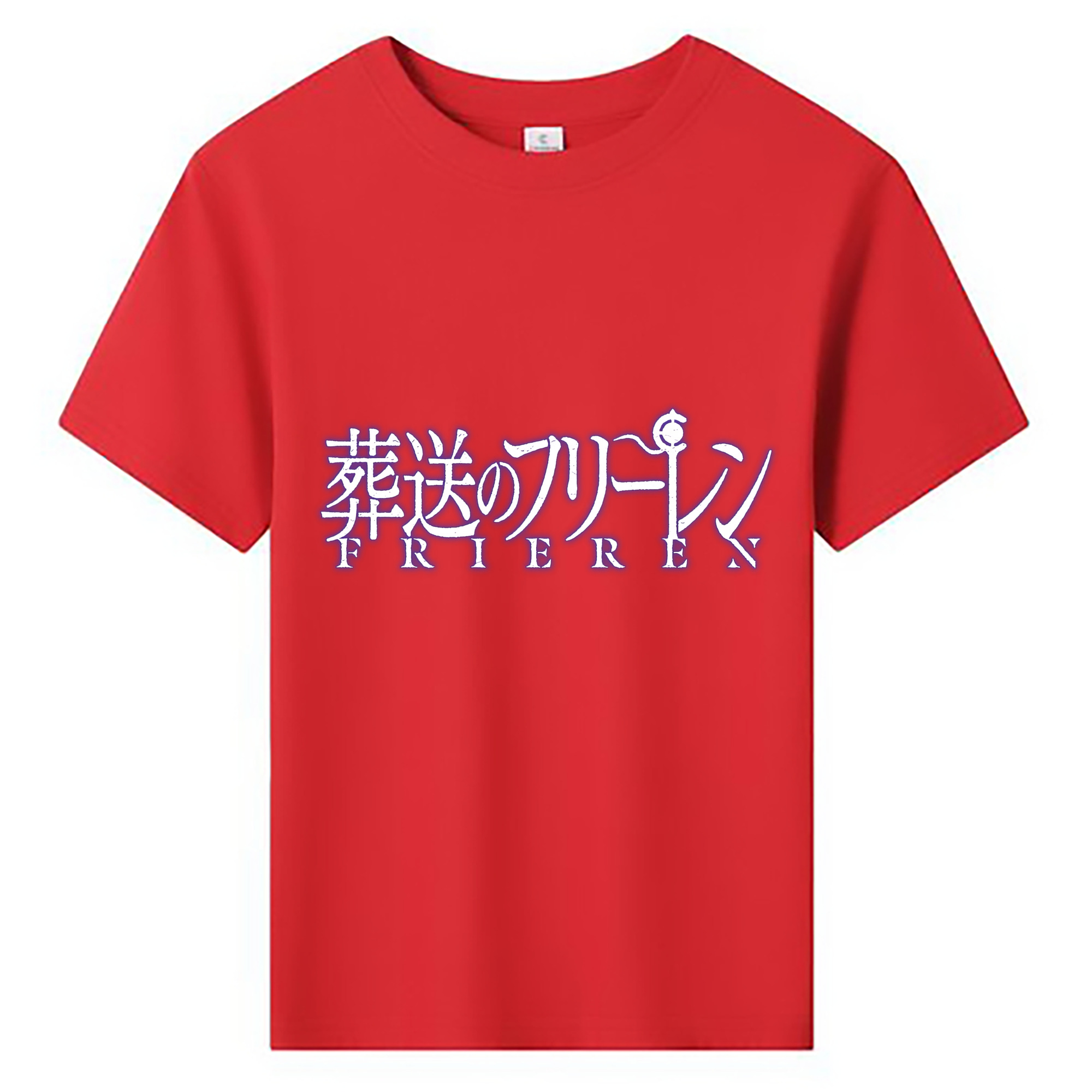 （画像用） 葬送のフリーレン Frieren 綿100％キッズTシャツ（フロントプリント）