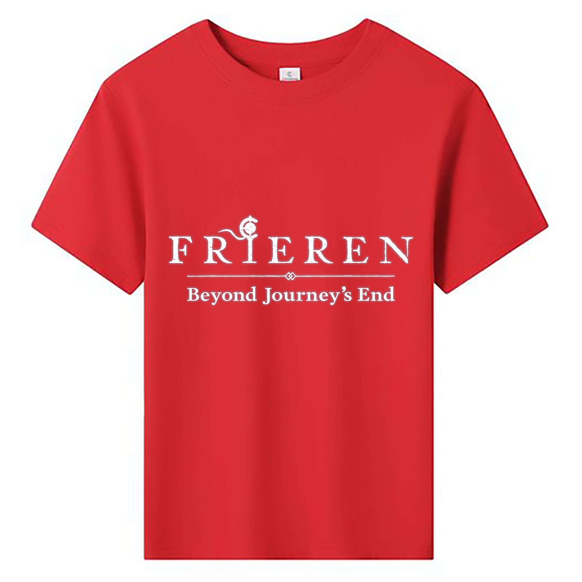 （画像用） 葬送のフリーレン Frieren 綿100％キッズTシャツ（フロントプリント）