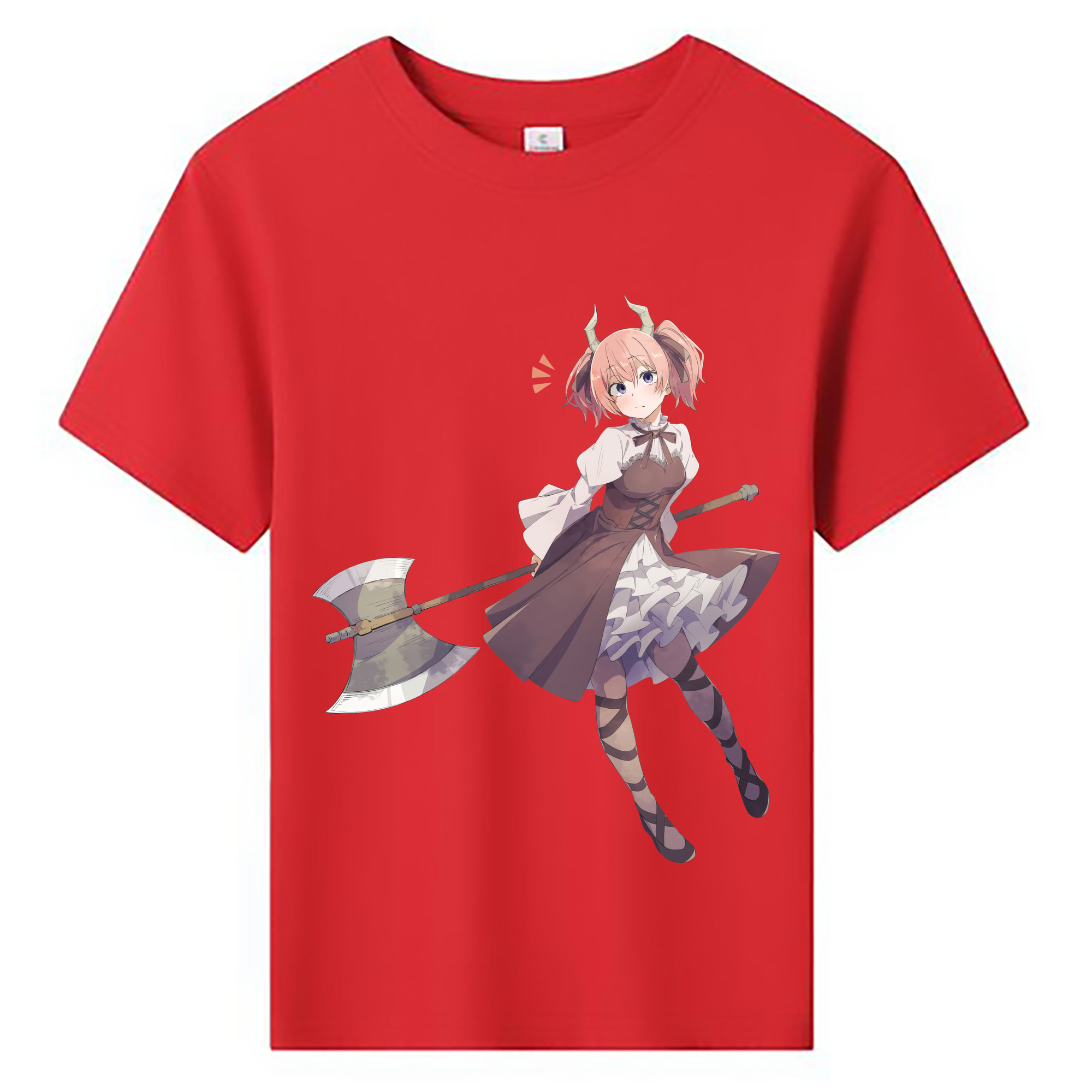 （画像用） 葬送のフリーレン Frieren 綿100％キッズTシャツ（フロントプリント）