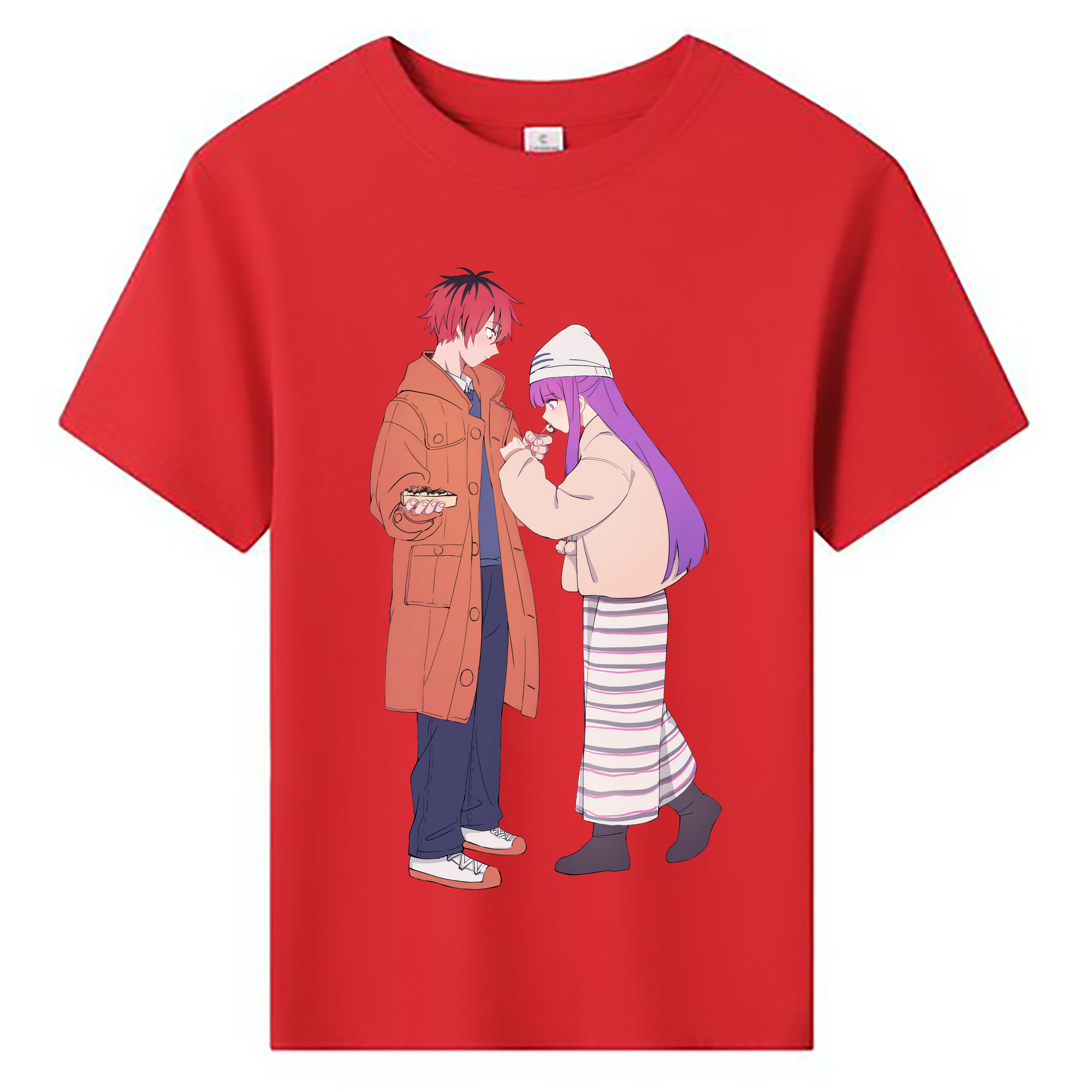 （画像用） 葬送のフリーレン Frieren 綿100％キッズTシャツ（フロントプリント）