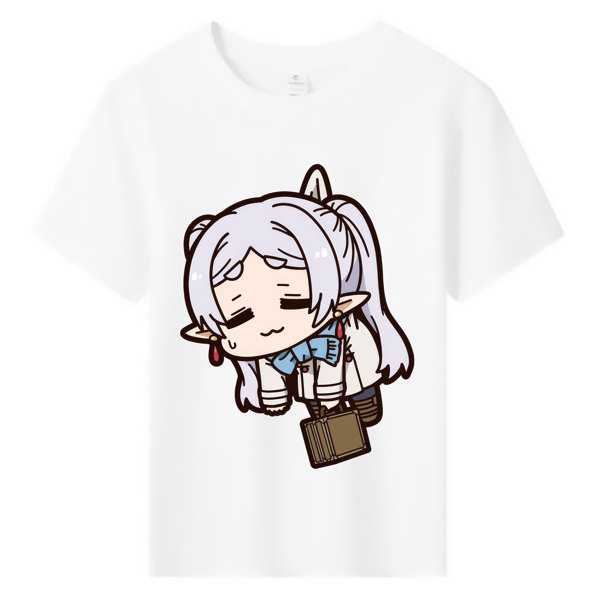 （画像用） 葬送のフリーレン Frieren 綿100％キッズTシャツ（フロントプリント）