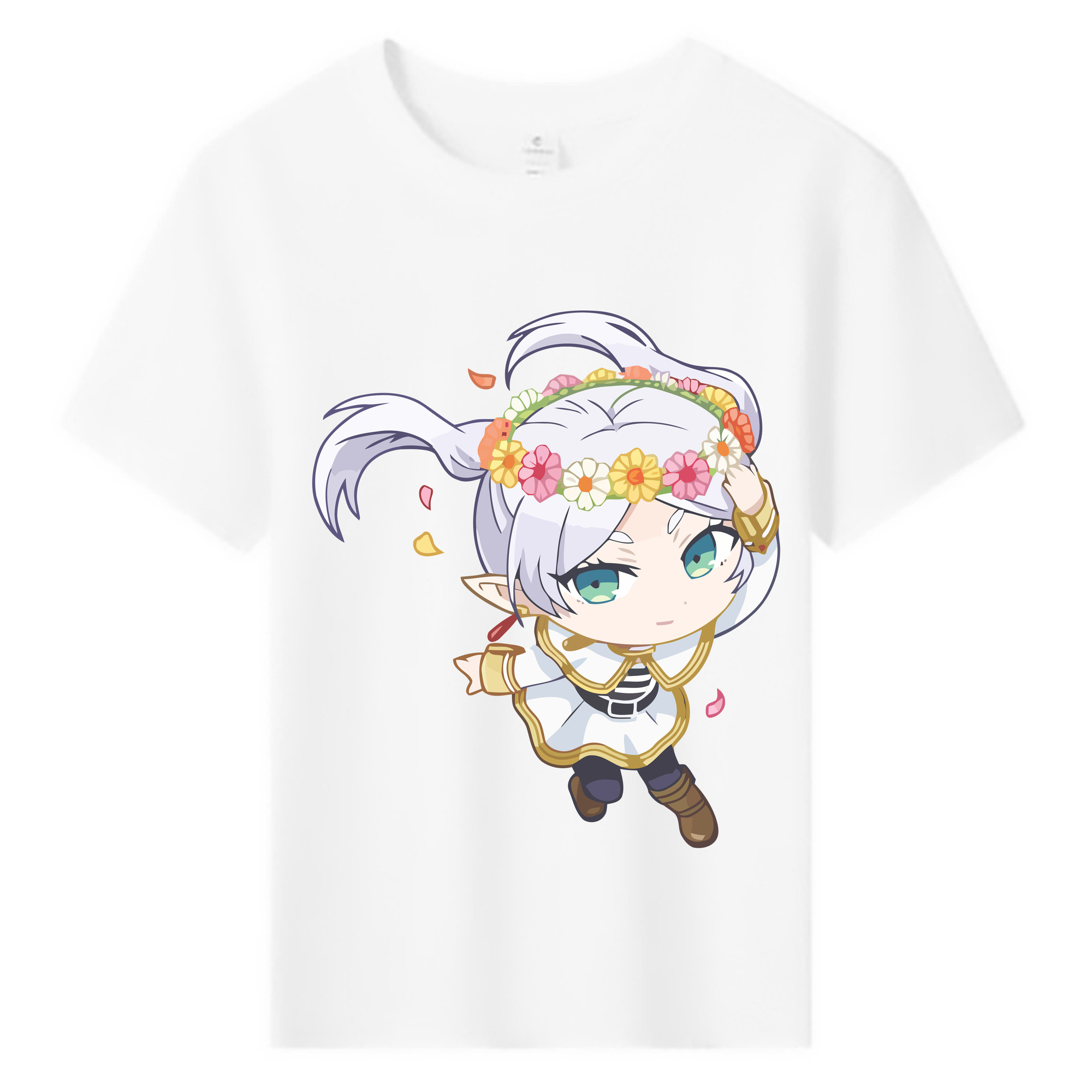 （画像用） 葬送のフリーレン Frieren 綿100％キッズTシャツ（フロントプリント）