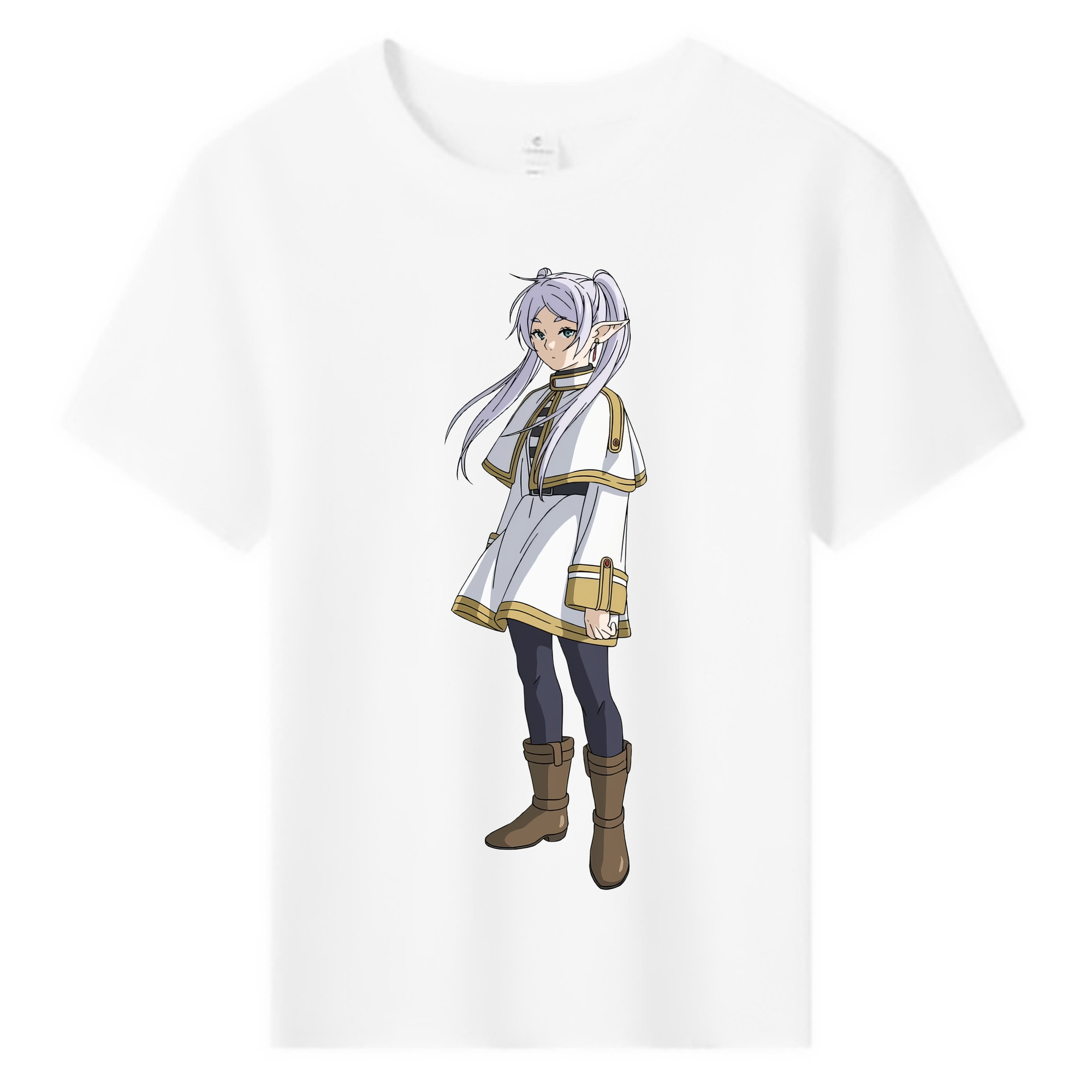 （画像用） 葬送のフリーレン Frieren 綿100％キッズTシャツ（フロントプリント）