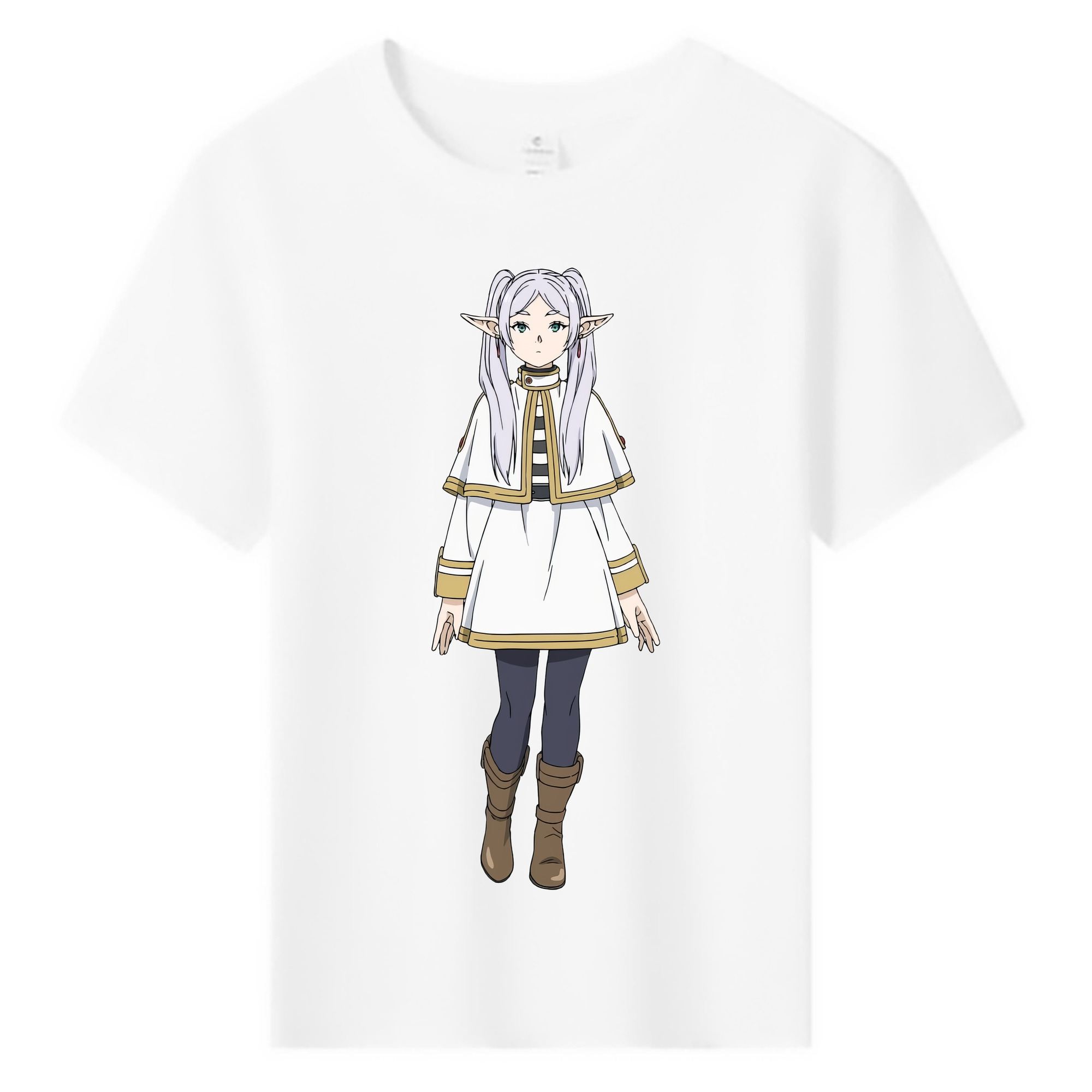 （画像用） 葬送のフリーレン Frieren 綿100％キッズTシャツ（フロントプリント）