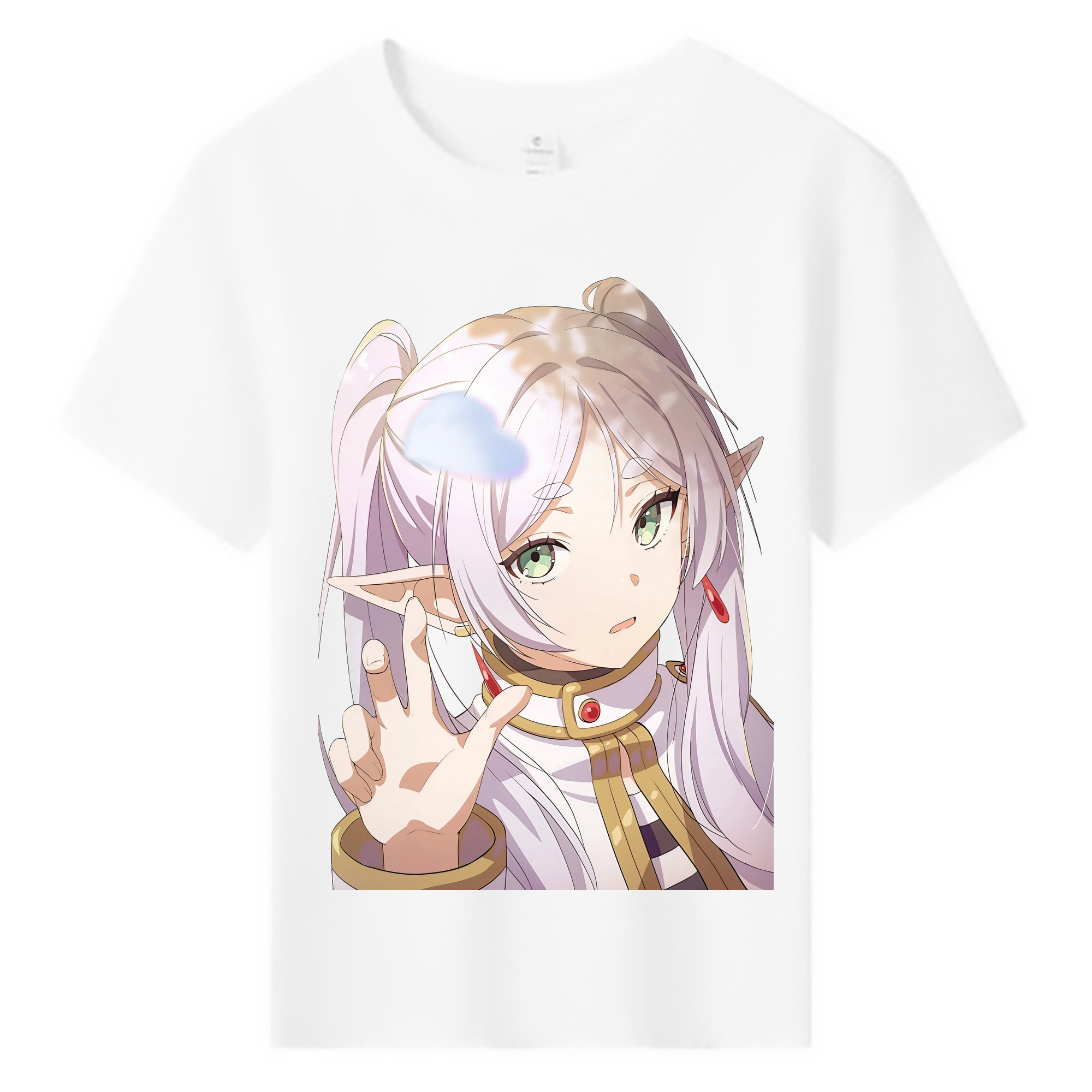 （画像用） 葬送のフリーレン Frieren 綿100％キッズTシャツ（フロントプリント）