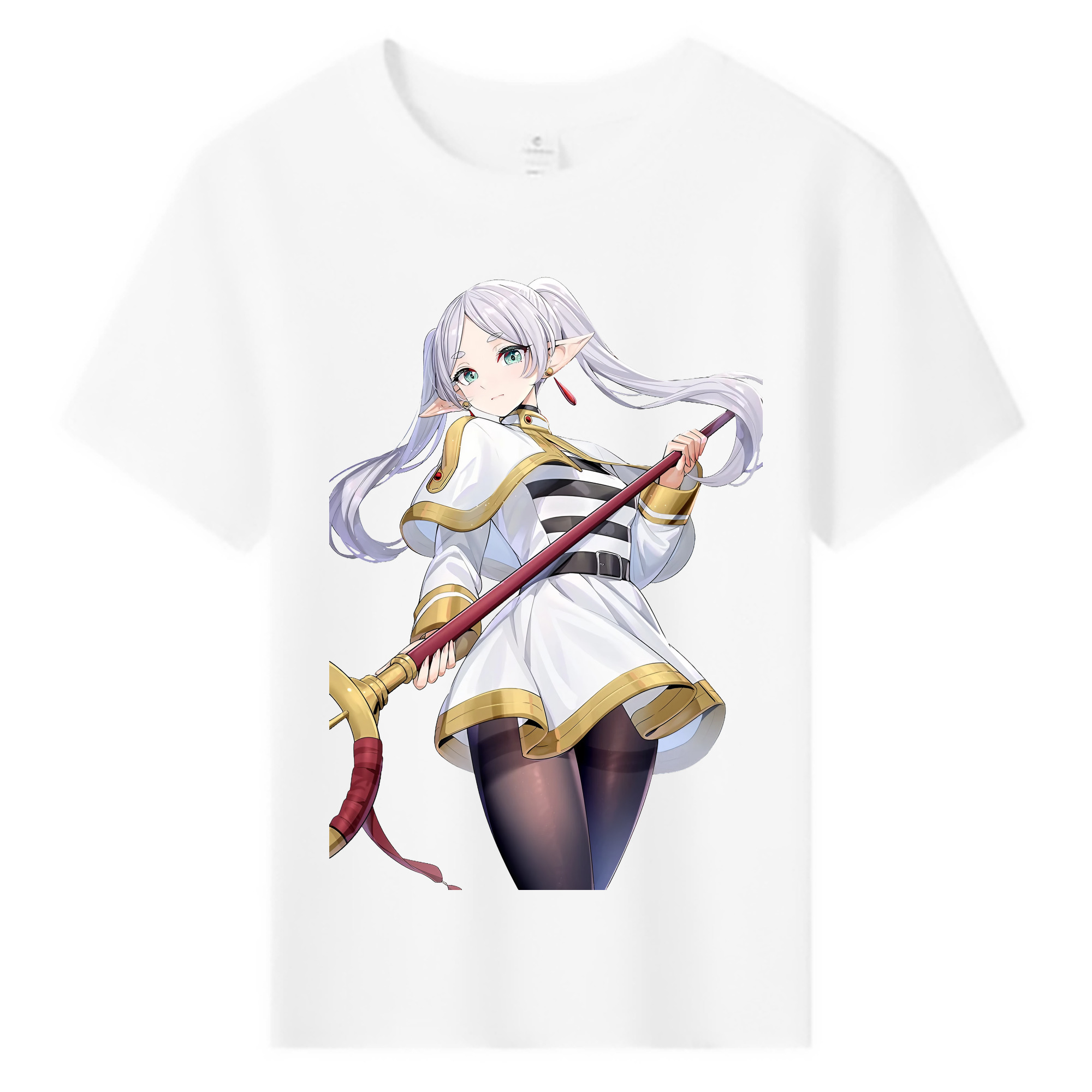（画像用） 葬送のフリーレン Frieren 綿100％キッズTシャツ（フロントプリント）