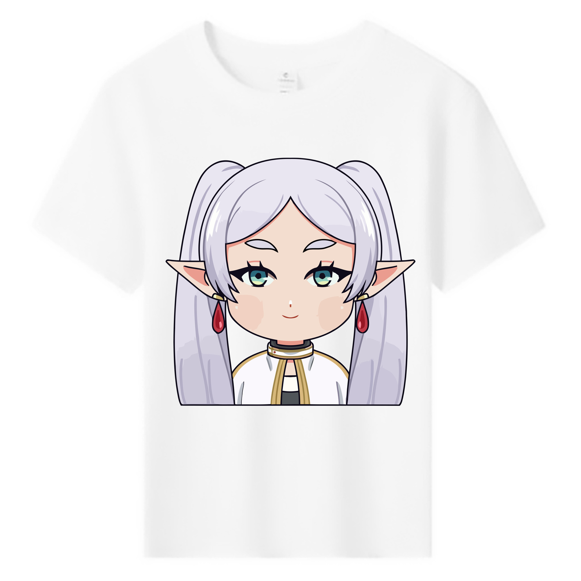 （画像用） 葬送のフリーレン Frieren 綿100％キッズTシャツ（フロントプリント）