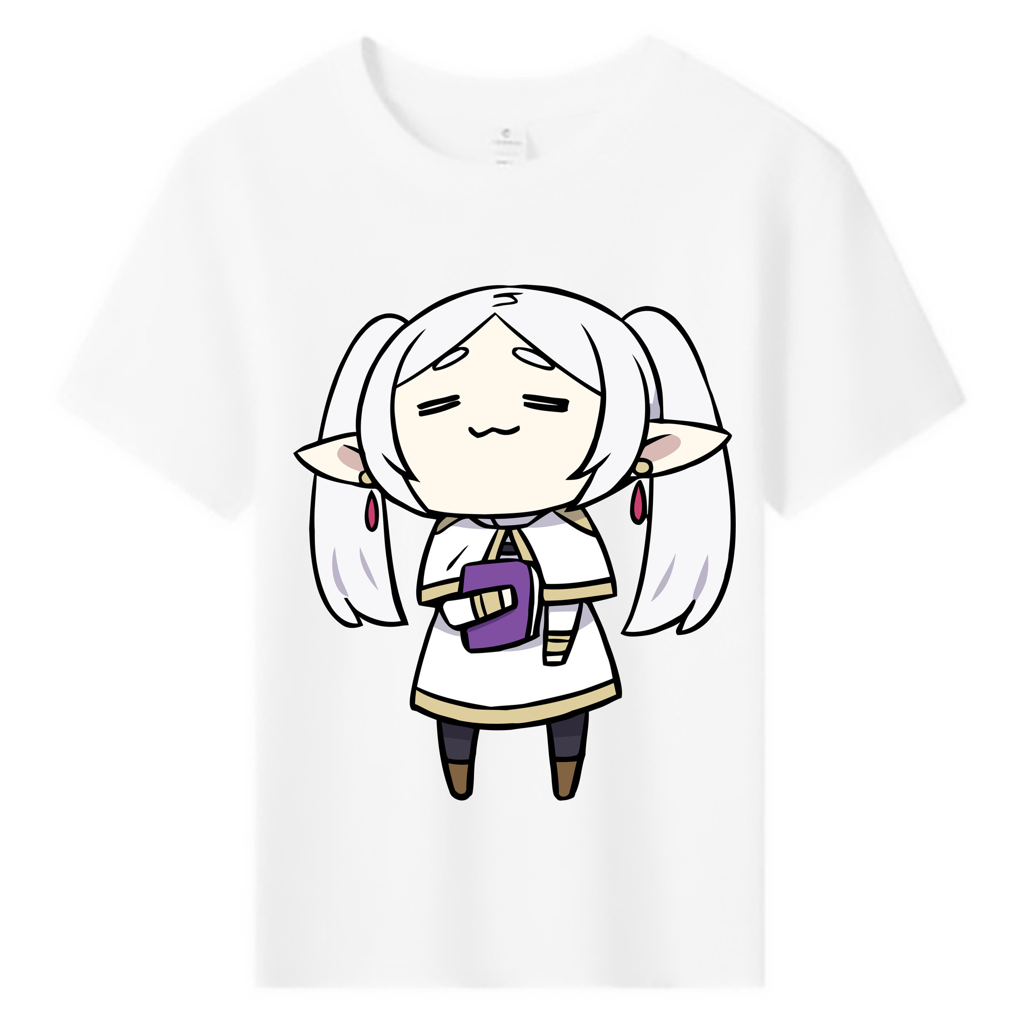 （画像用） 葬送のフリーレン Frieren 綿100％キッズTシャツ（フロントプリント）