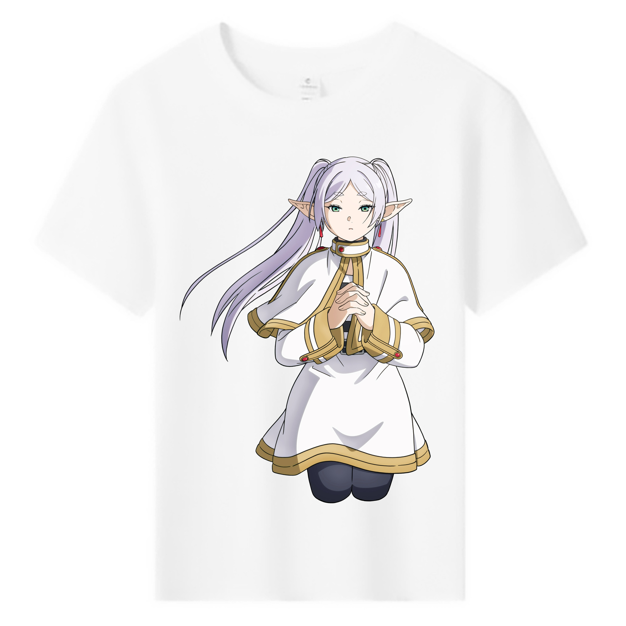 （画像用） 葬送のフリーレン Frieren 綿100％キッズTシャツ（フロントプリント）