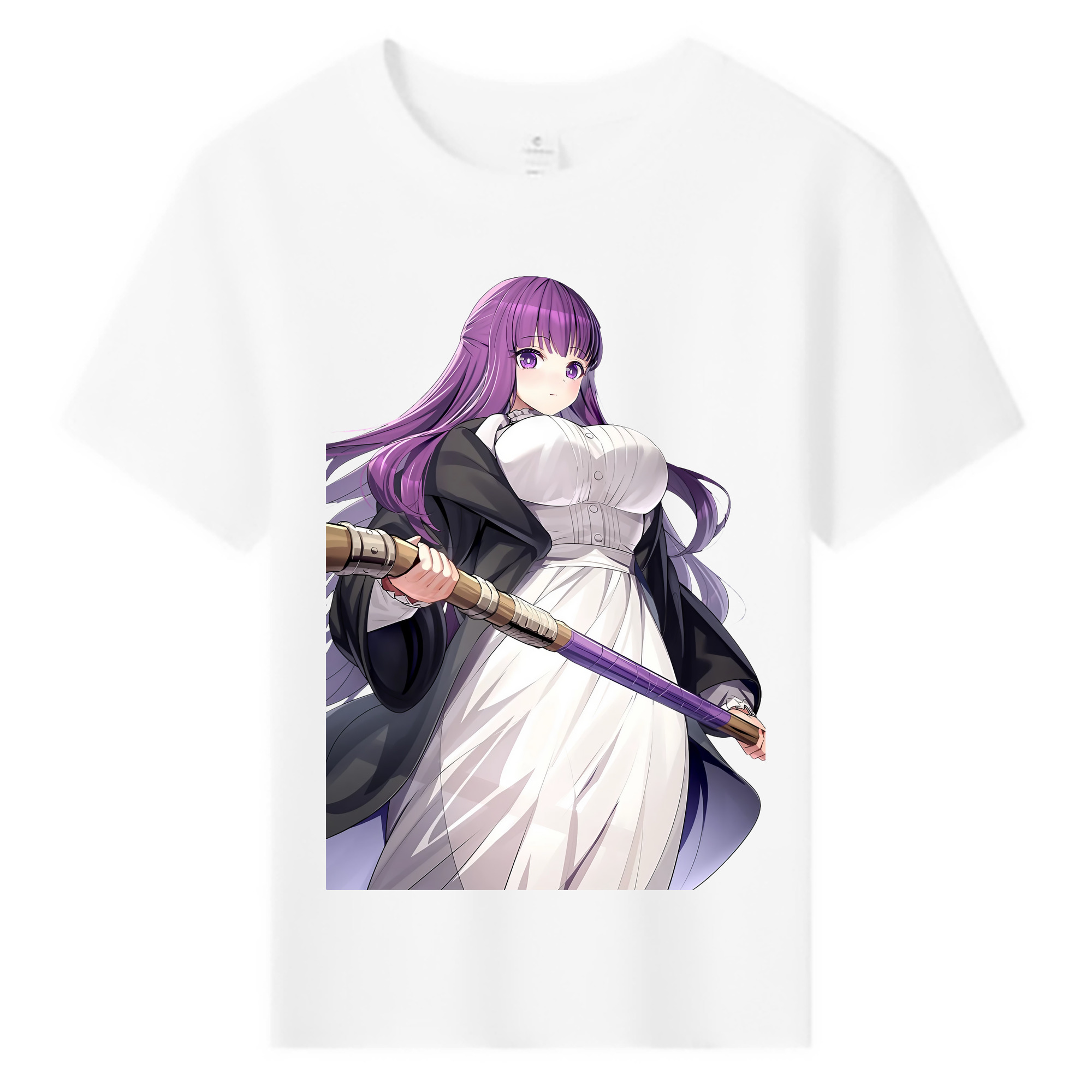 （画像用） 葬送のフリーレン Frieren 綿100％キッズTシャツ（フロントプリント）