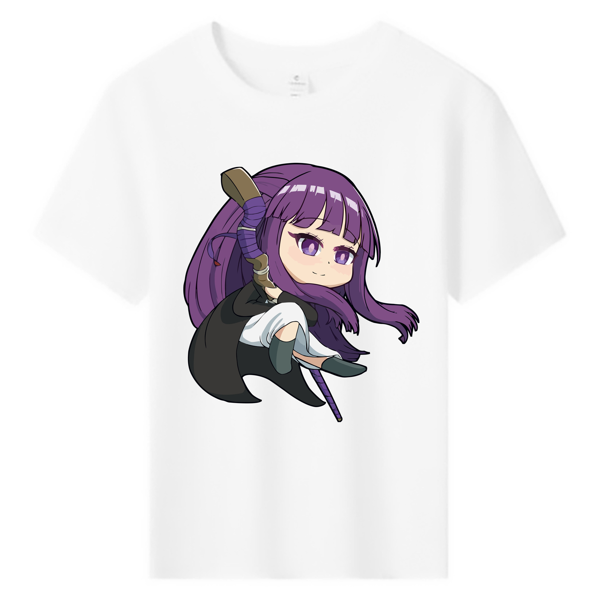 （画像用） 葬送のフリーレン Frieren 綿100％キッズTシャツ（フロントプリント）