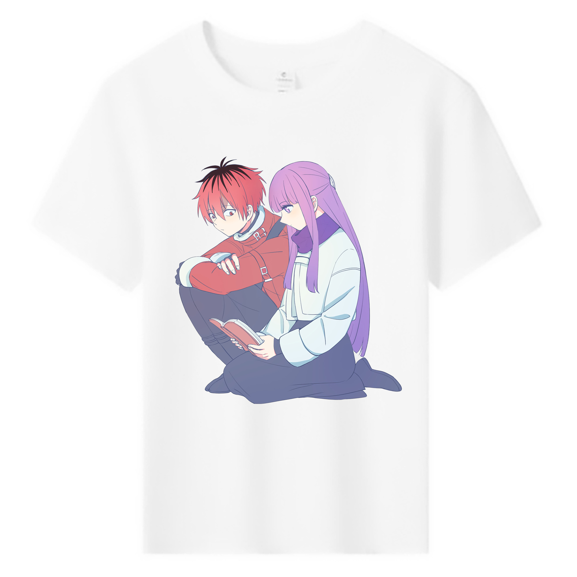 （画像用） 葬送のフリーレン Frieren 綿100％キッズTシャツ（フロントプリント）